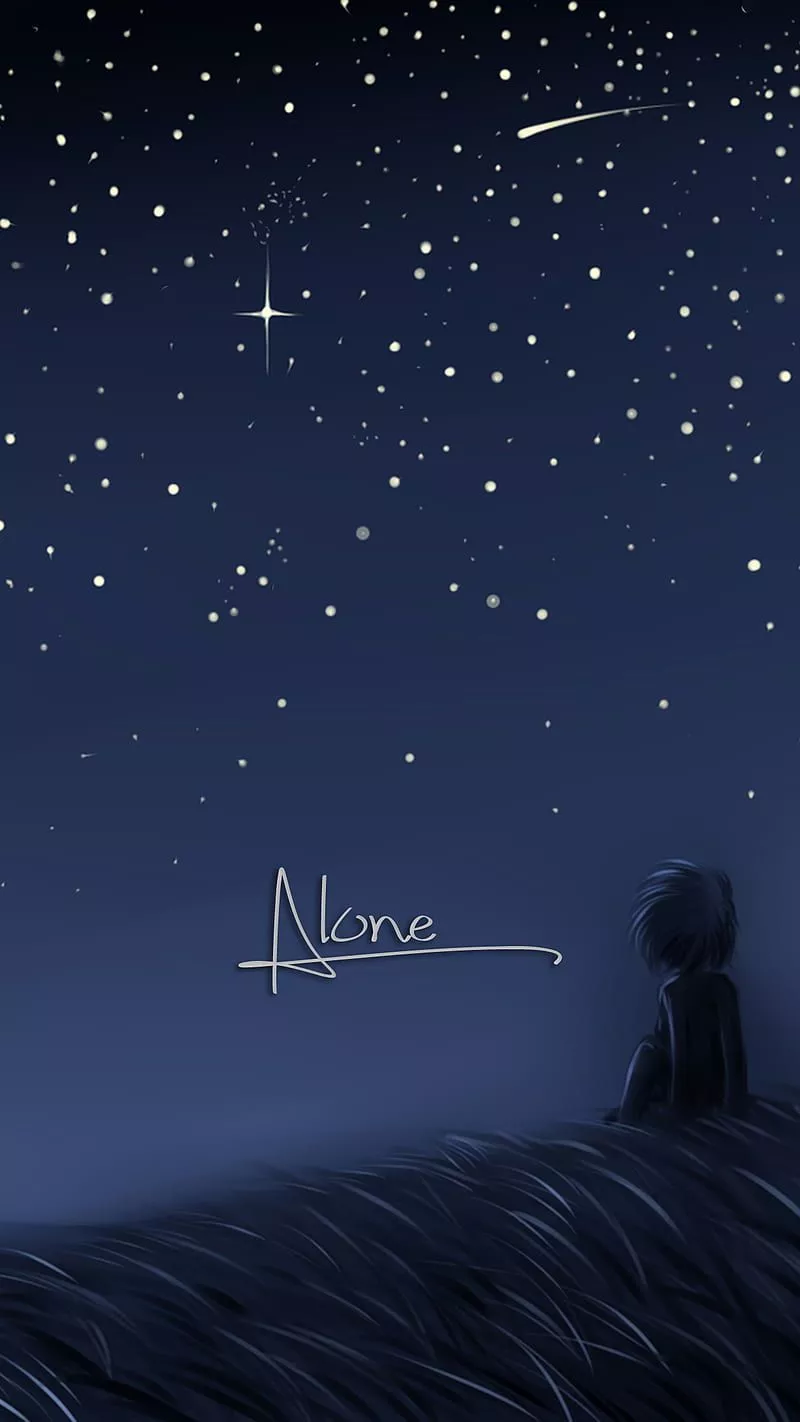 Anime Alone Art, dark, side, HD phone wallpaper
