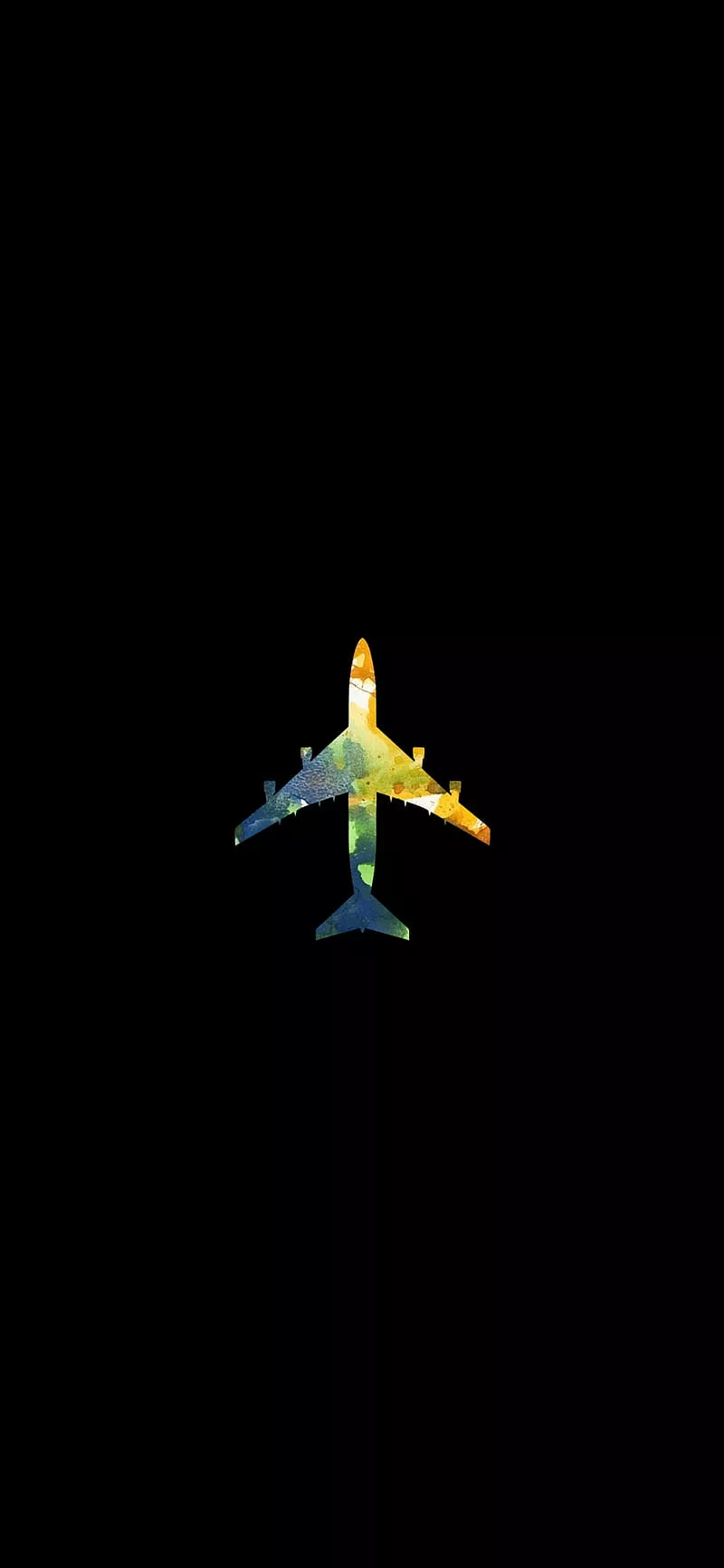 Minimal Airplane, abstract, black, flight, iphone, plane, sad, samsung, yourself, HD phone wallpaper