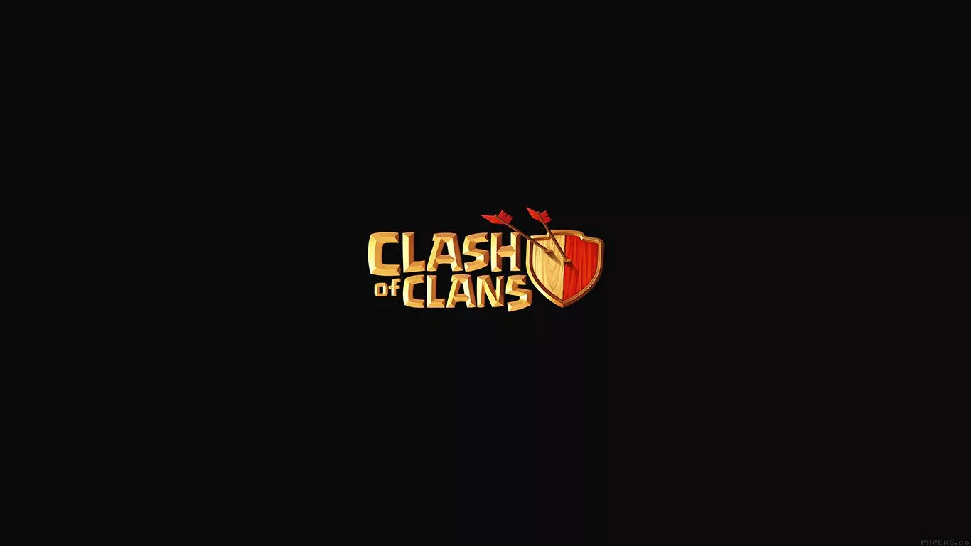 Clash Of Clans Logo Art Dark Game