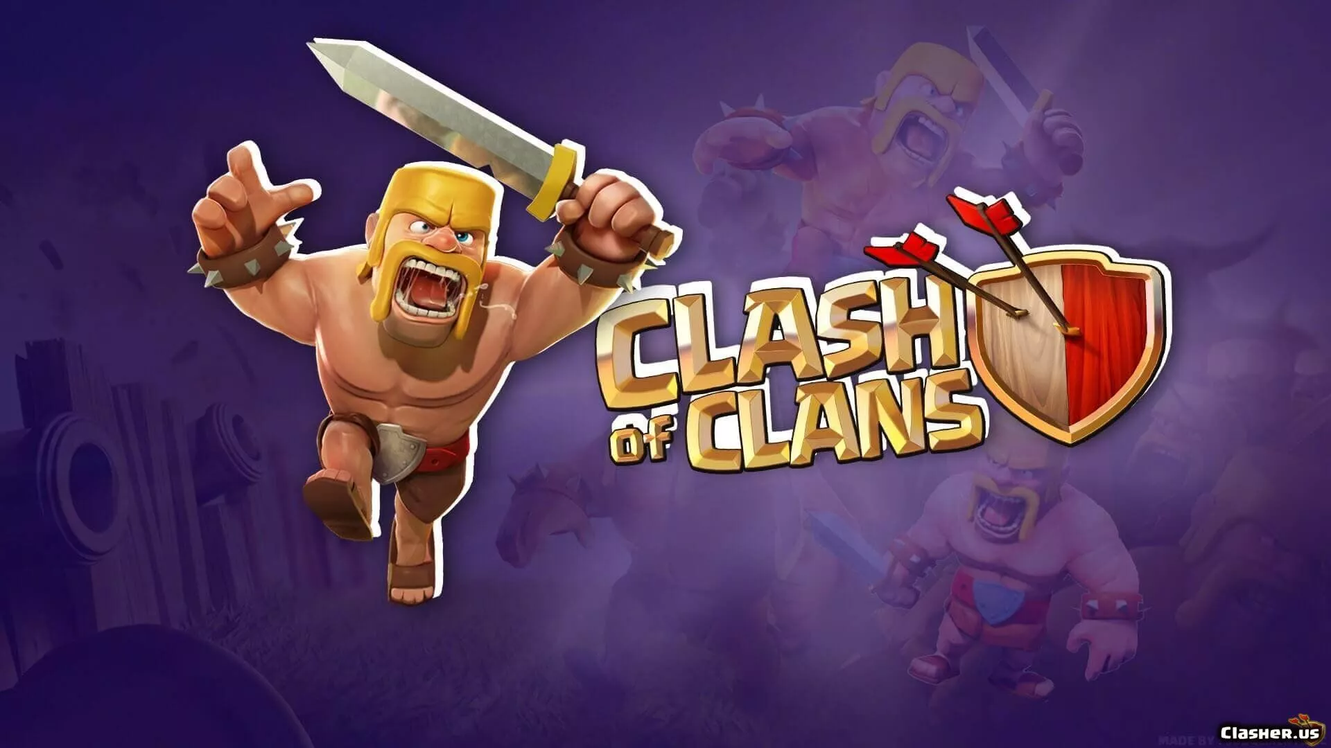 Barbarian Clash of Clans logo