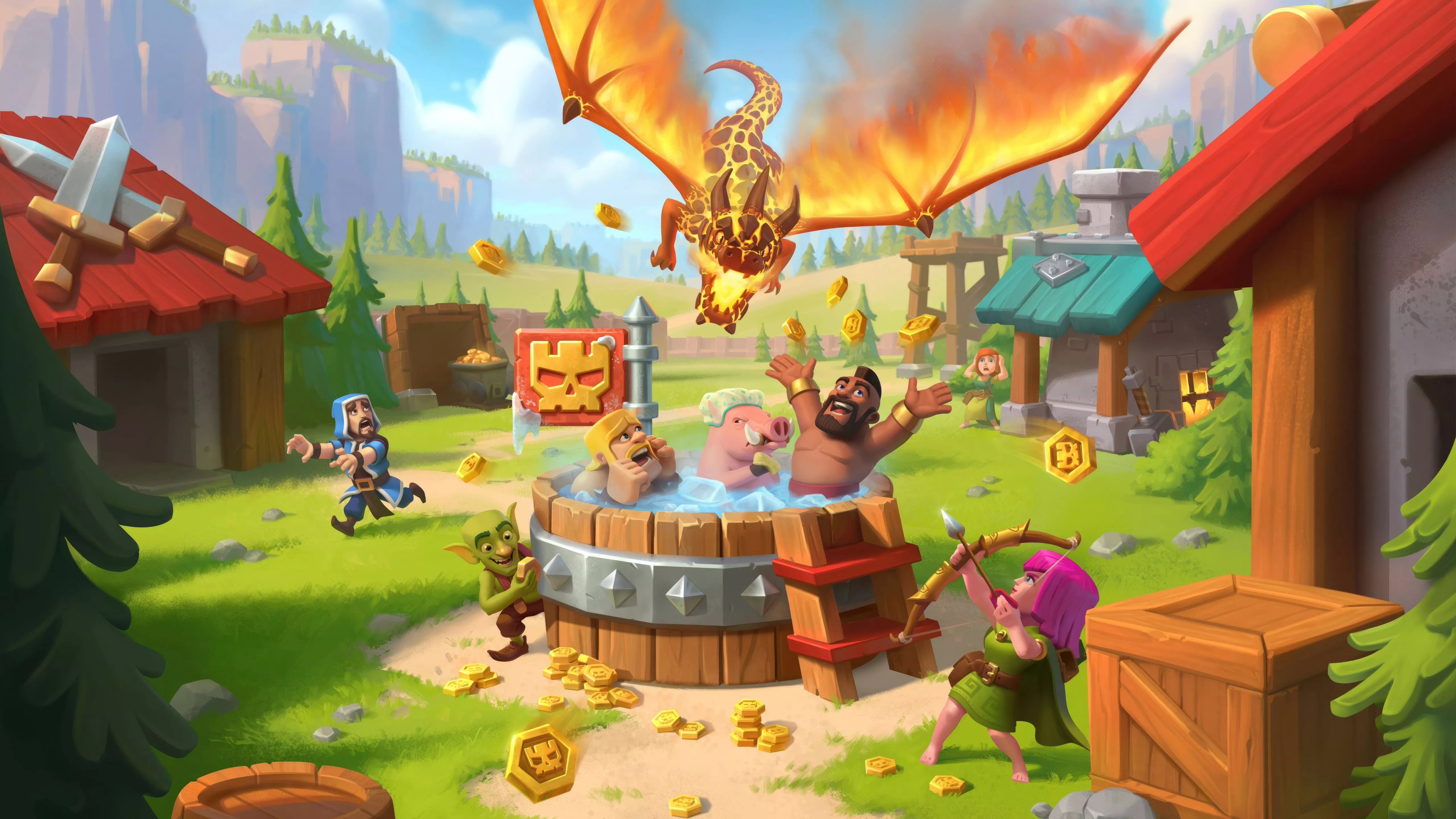 Clash Of Clans 2024 Wallpaper, HD Games