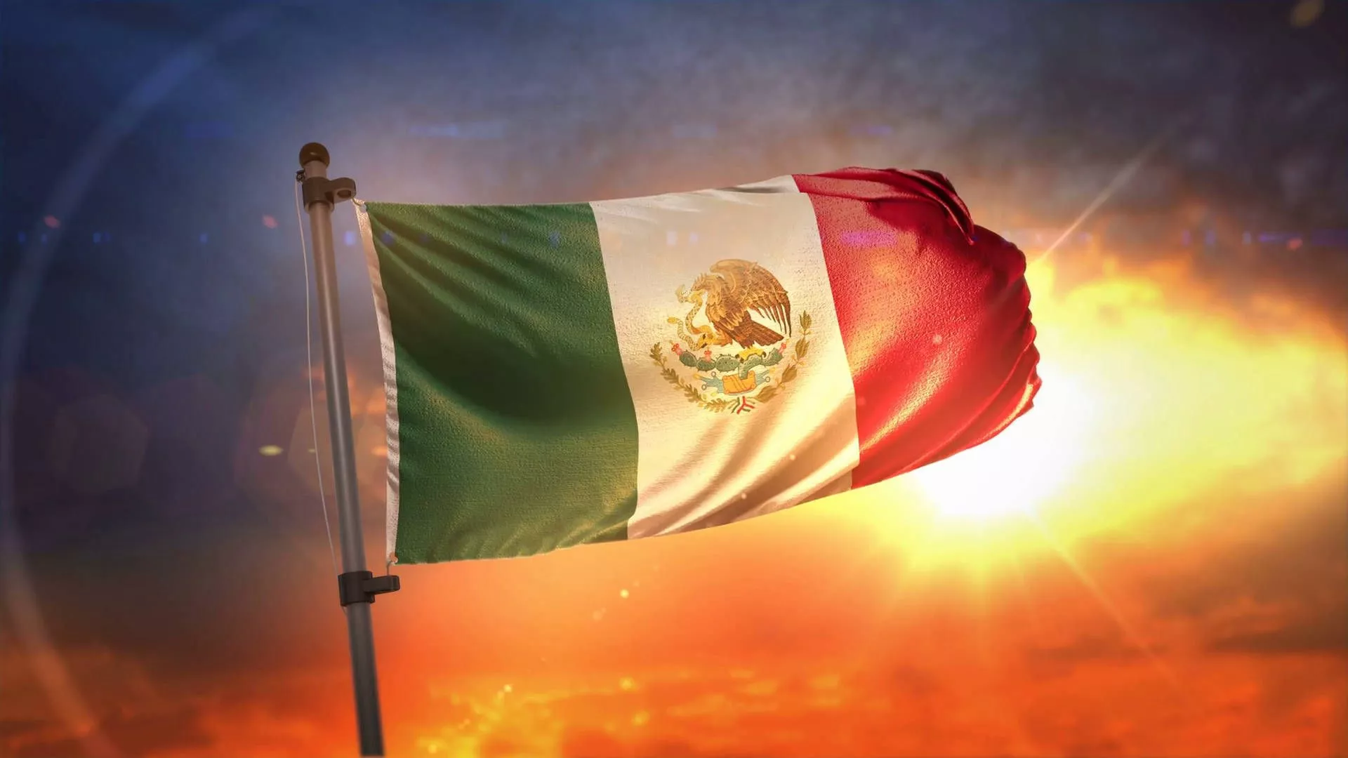 Mexico Flag Background