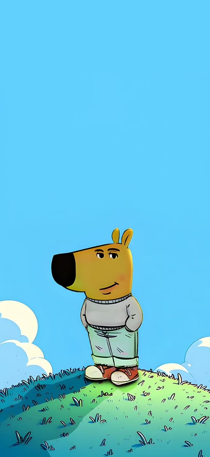 Chill Guy Smiling Best Viral Meme Wallpaper 2025 For IPhone And Android