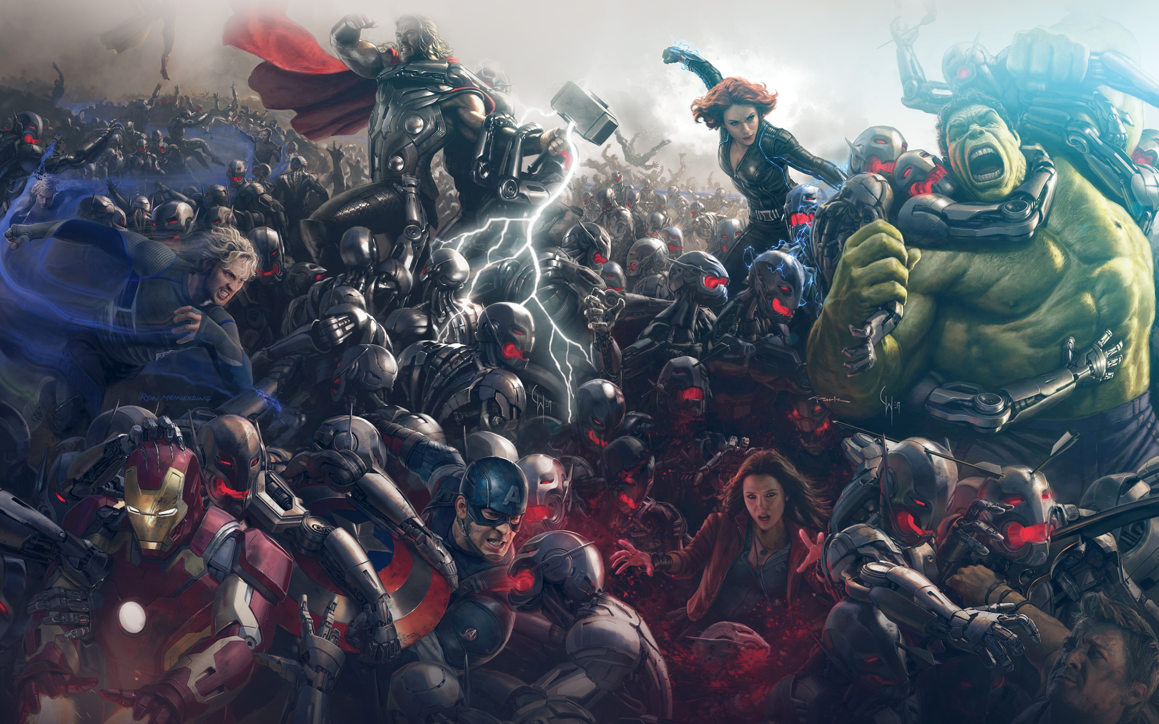Avengers Marvel Hero Ultron Flare Art