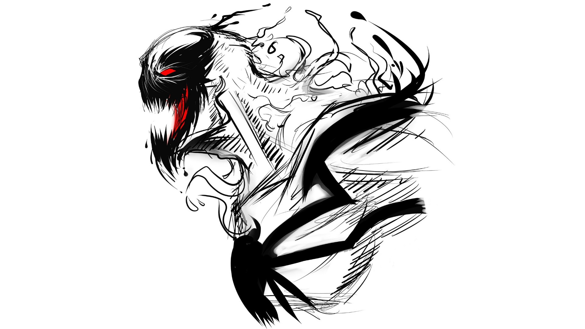 Wallpaper colors, white, black, comics