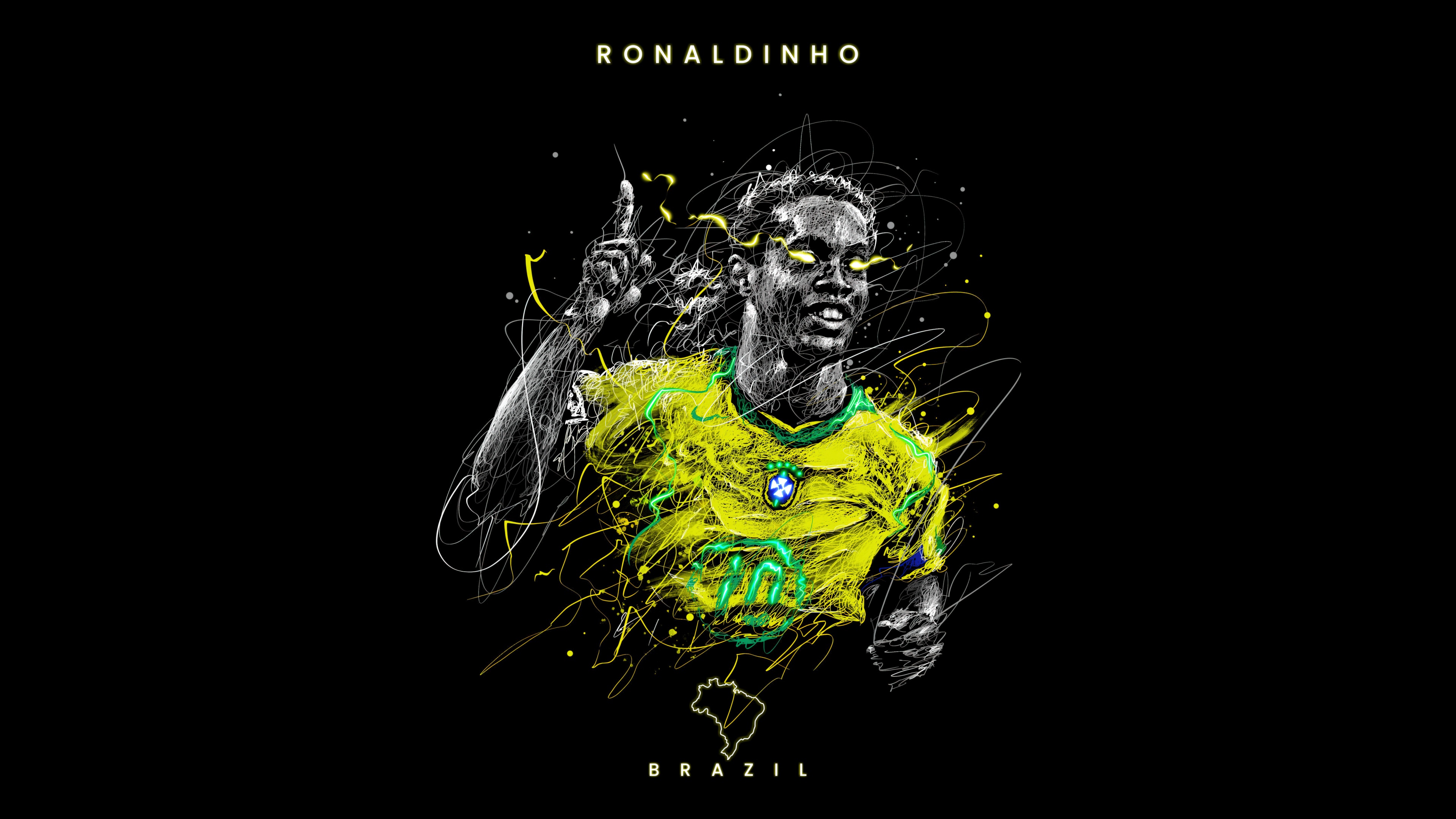 Ronaldinho Wallpaper 4K, AMOLED, 5K