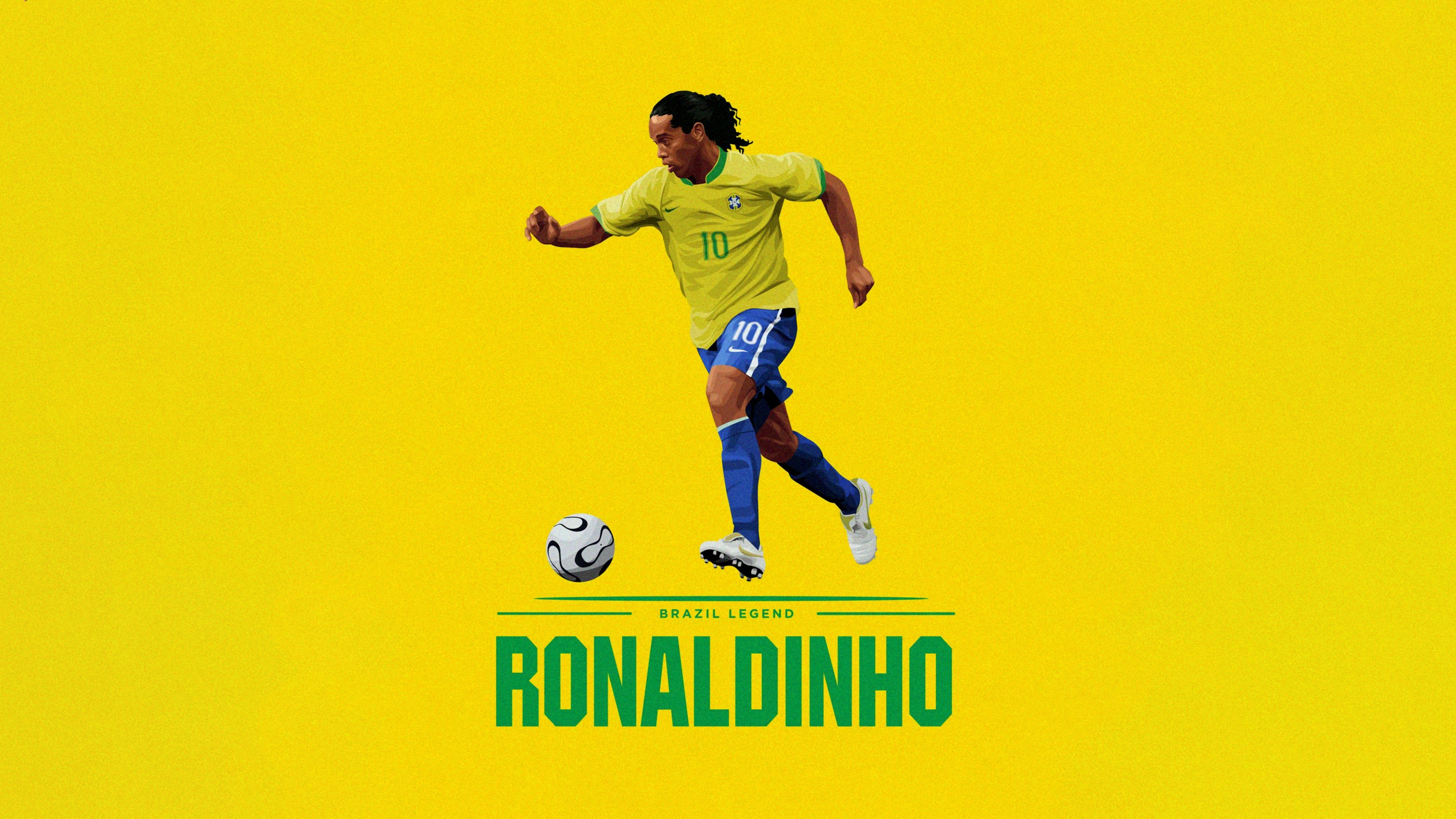 Ronaldinho Wallpaper 4K, Brazilian