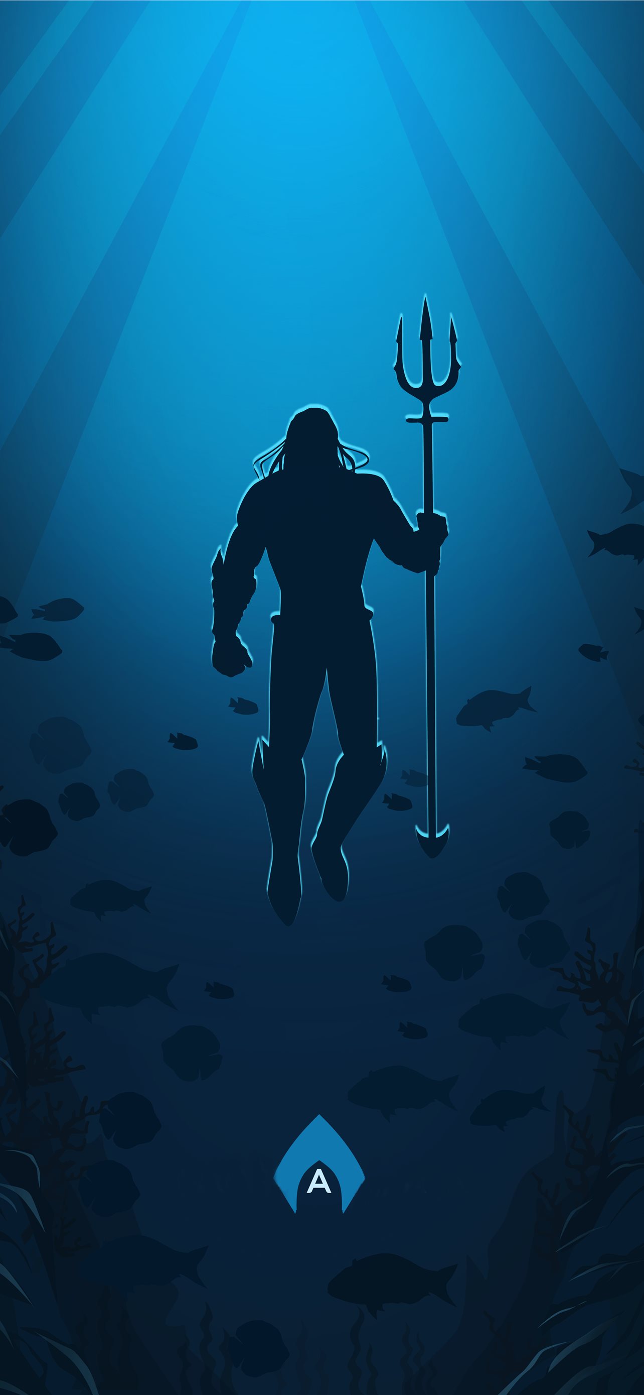 Aquaman Minimalist Poster Resolution HD