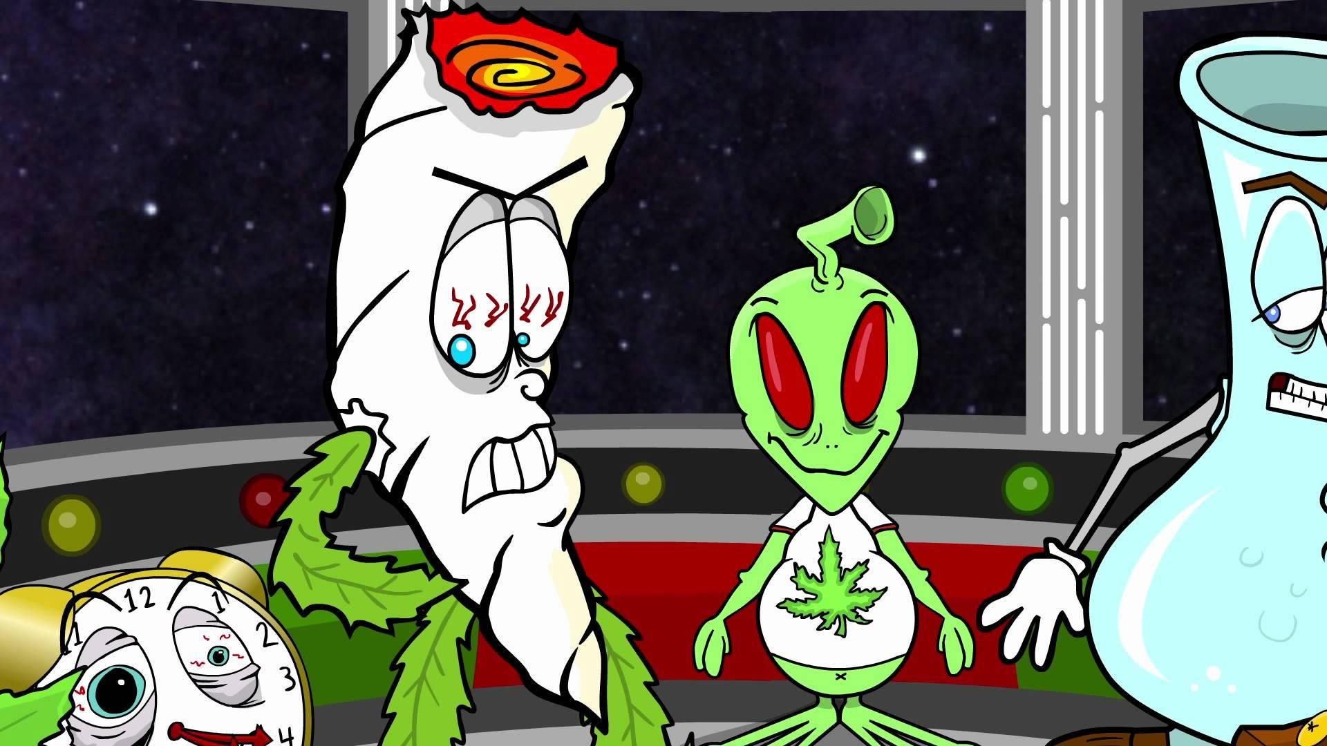 Cartoon Weed Wallpaper