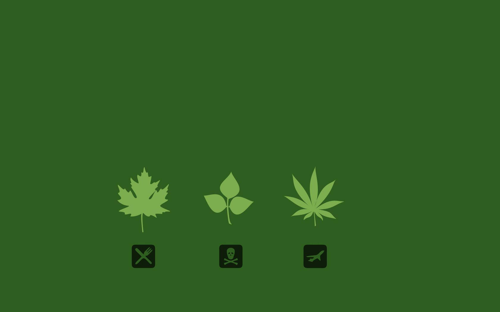 Cool Weed Icon Wallpaper