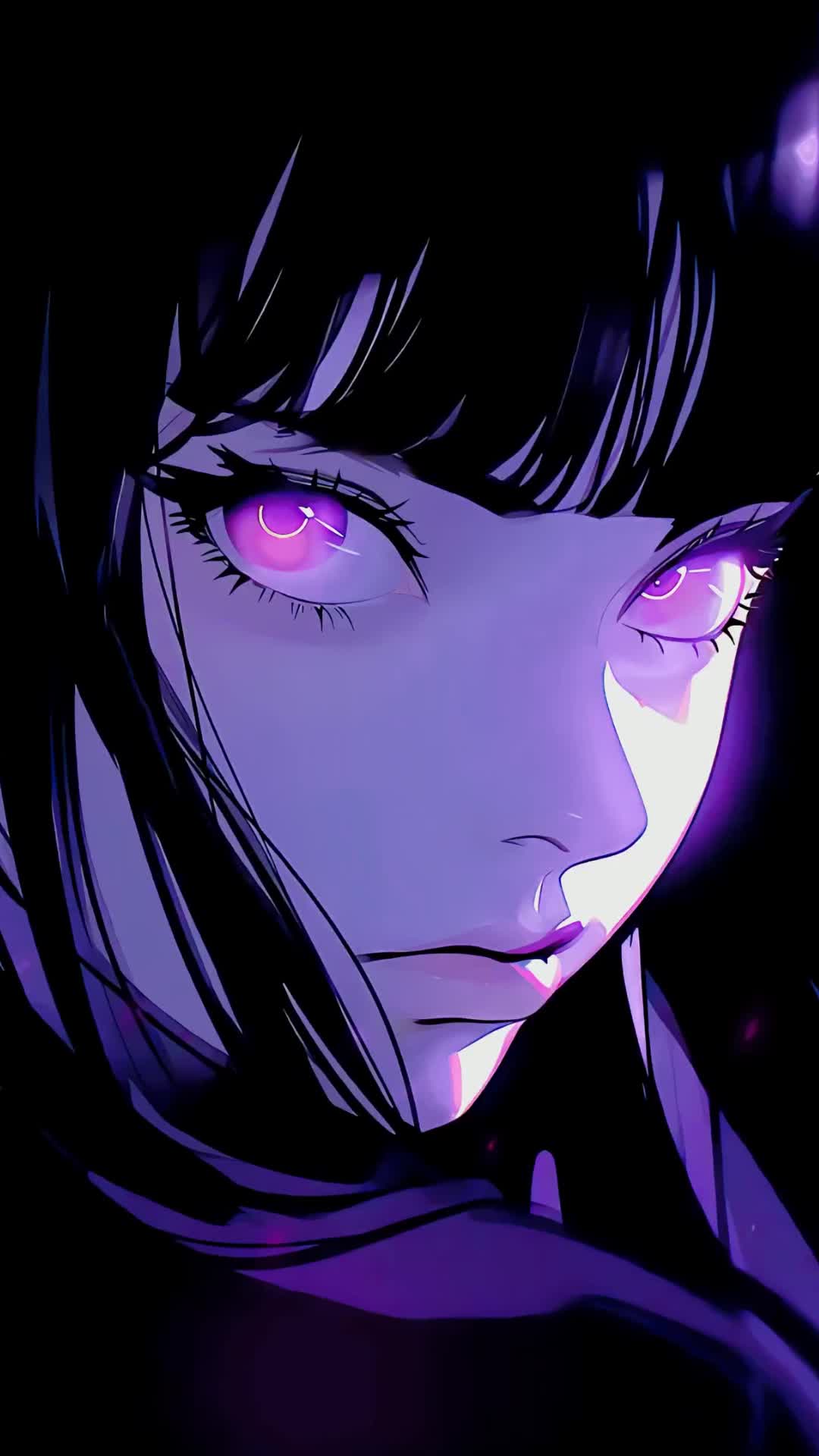 Purple Eyes Live Wallpaper