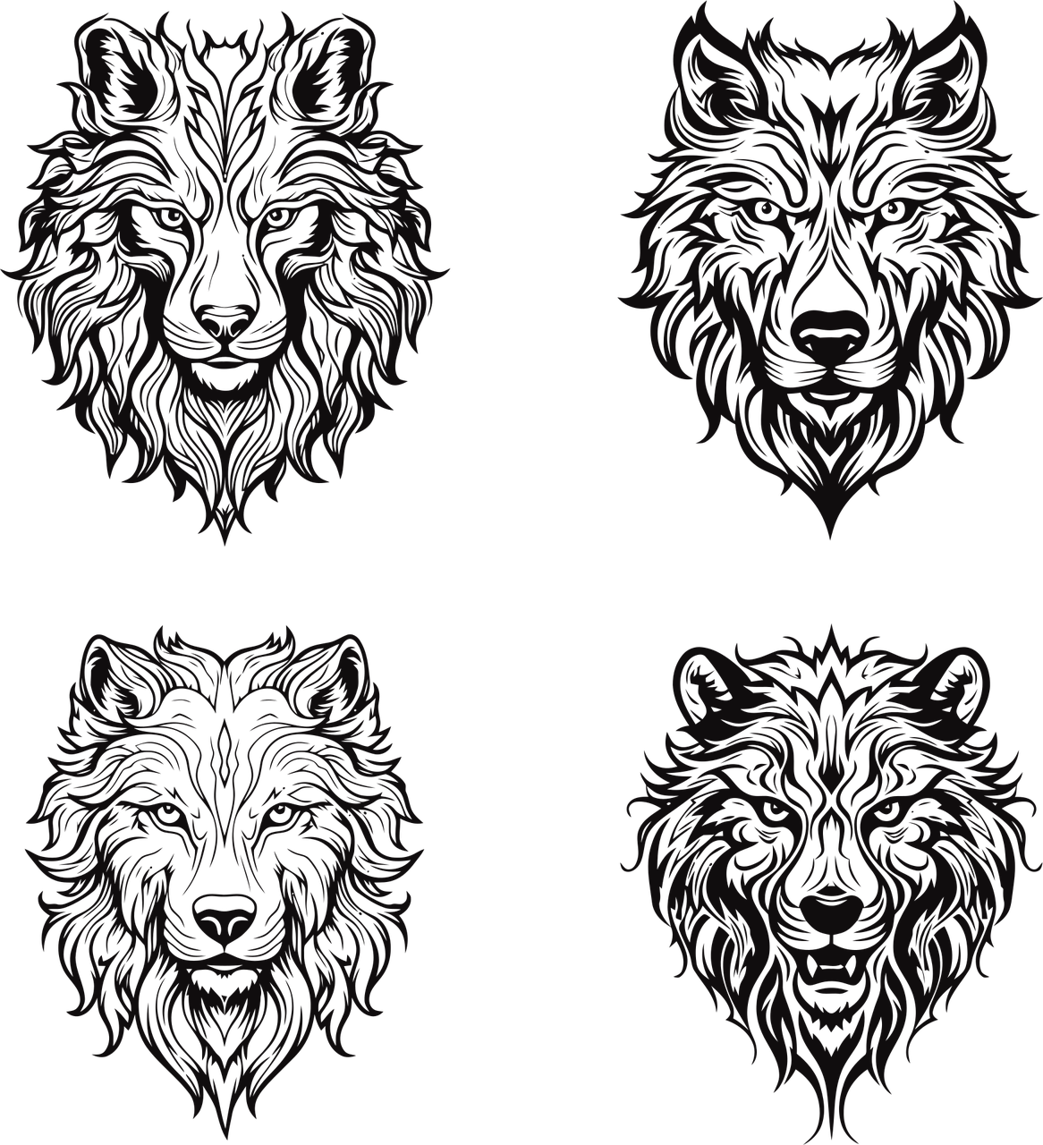 Download, Wolf, Graphic