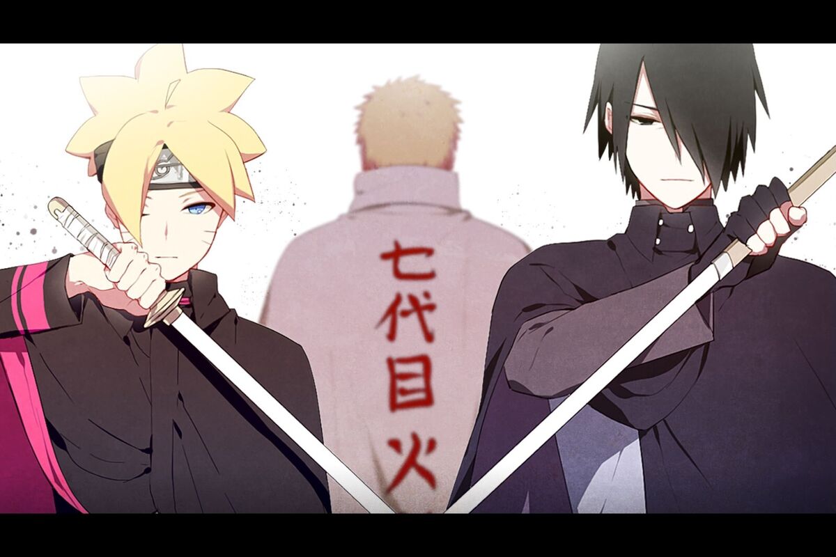 Naruto Boruto Sasuke Poster Wall Art