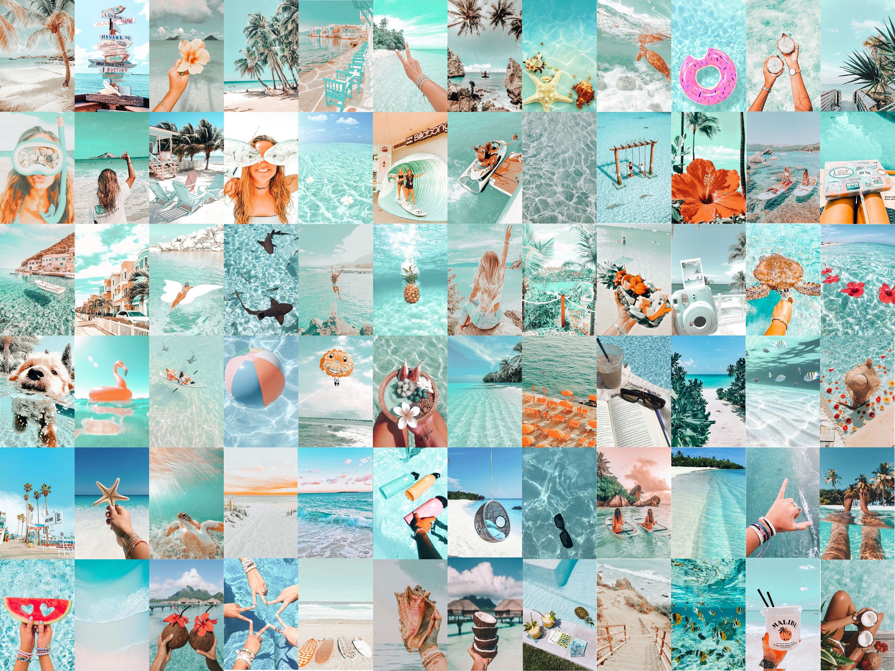 VSCO Beach Summer Collage Kit