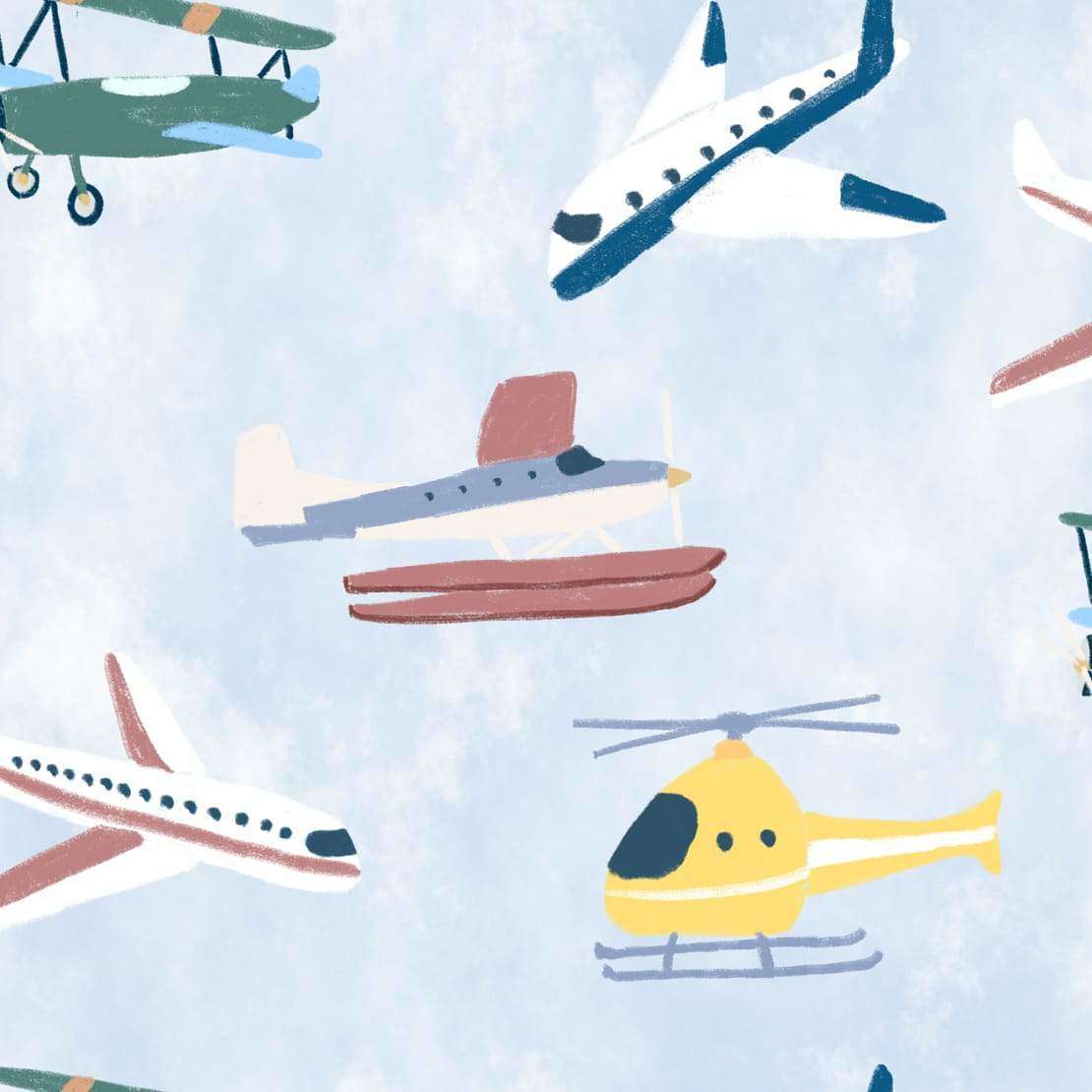 Draft Planes wallpaper Coordonne