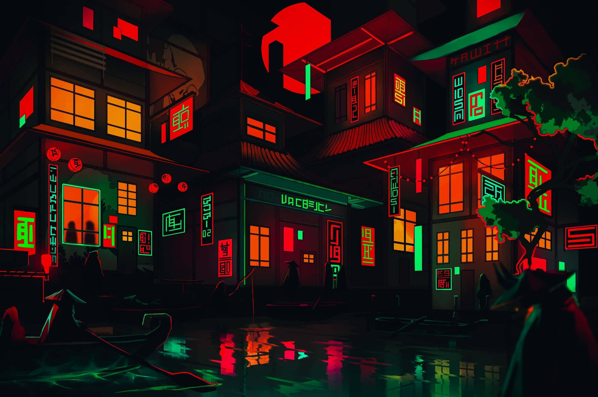 cyberpunk Pixel Art Futuristic Revolution” Wallpaper