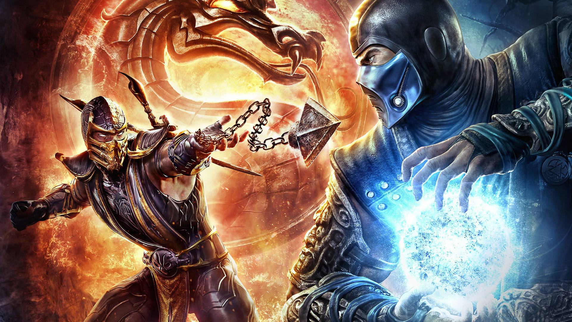 Sub Zero Vs Scorpion Cover Wallpaper
