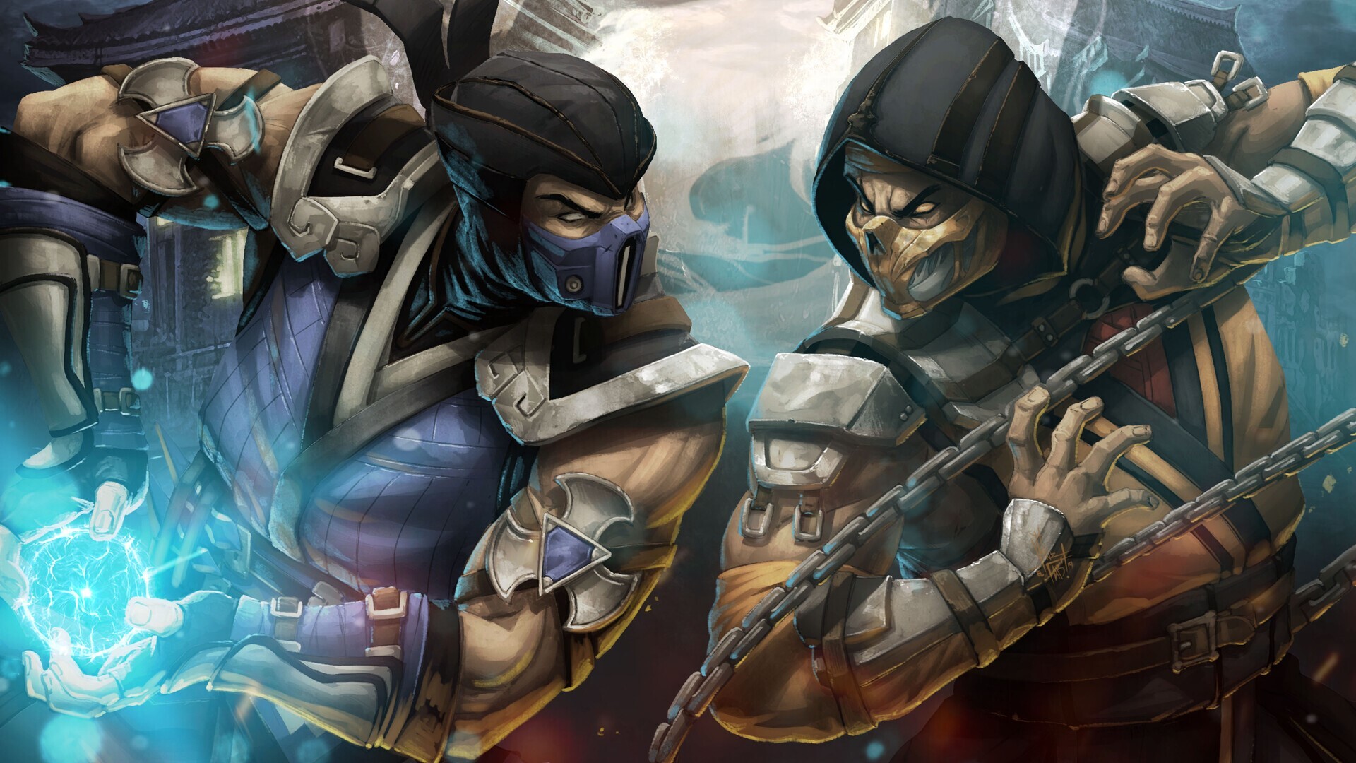 Sub Zero vs Scorpion Live Wallpaper