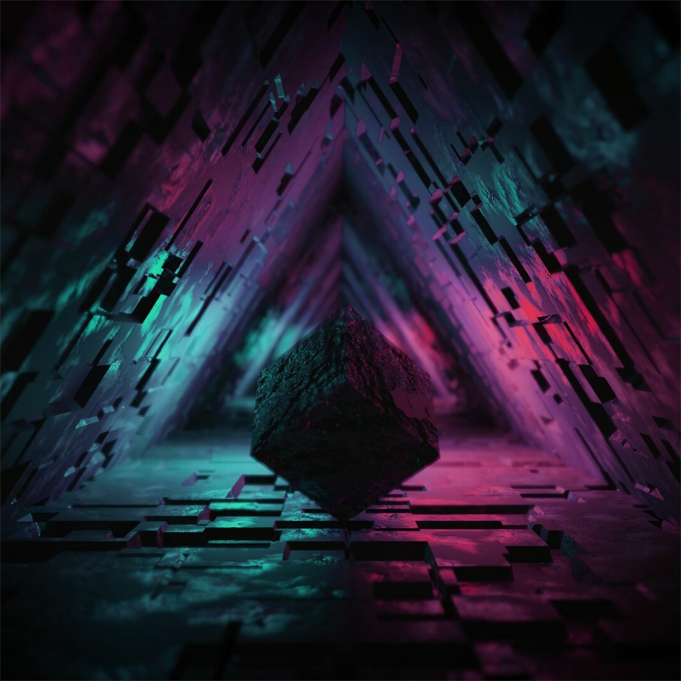 digital cave 3D triangle 4k iPad Pro