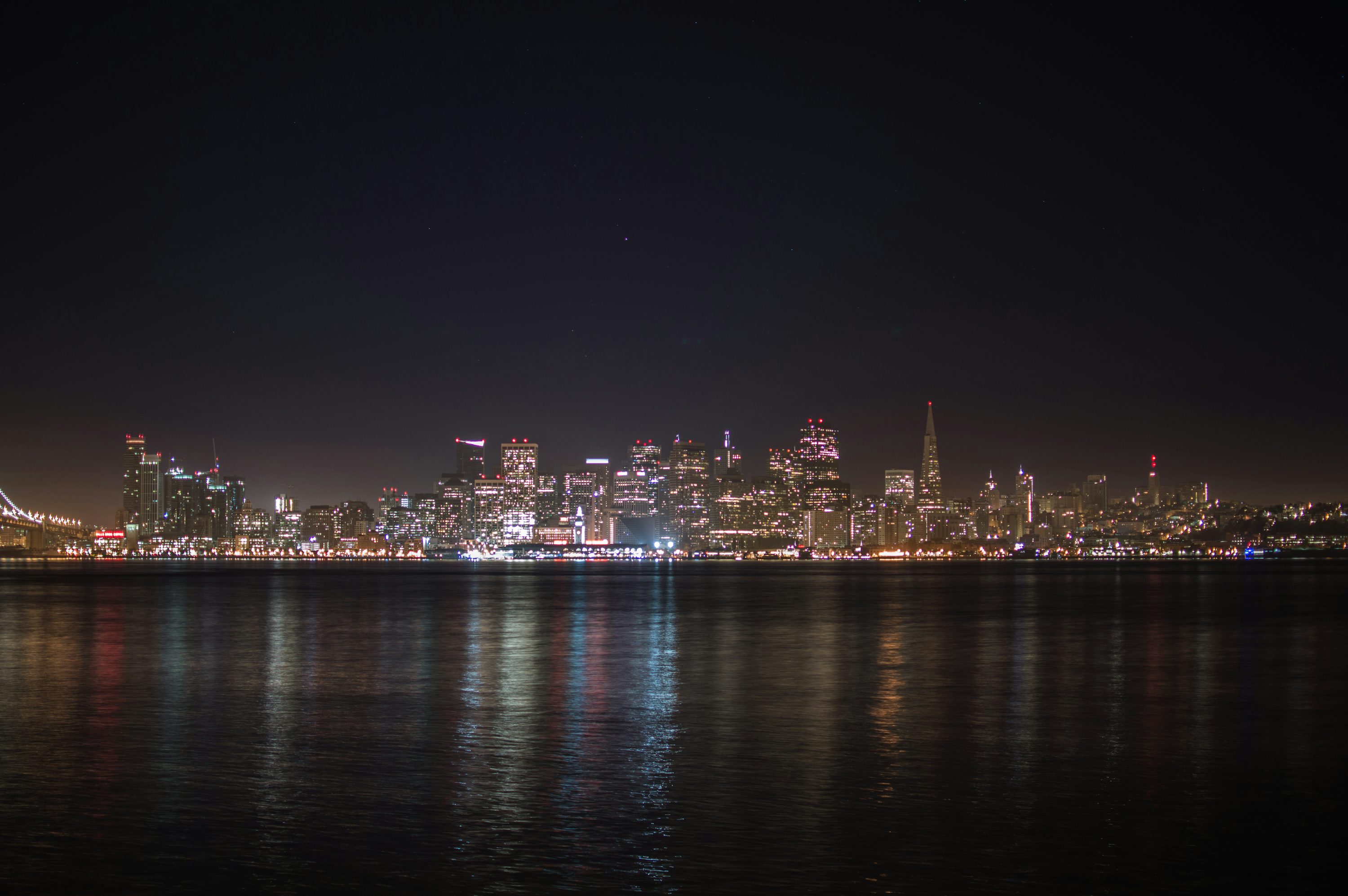 City Skyline At Night Picture