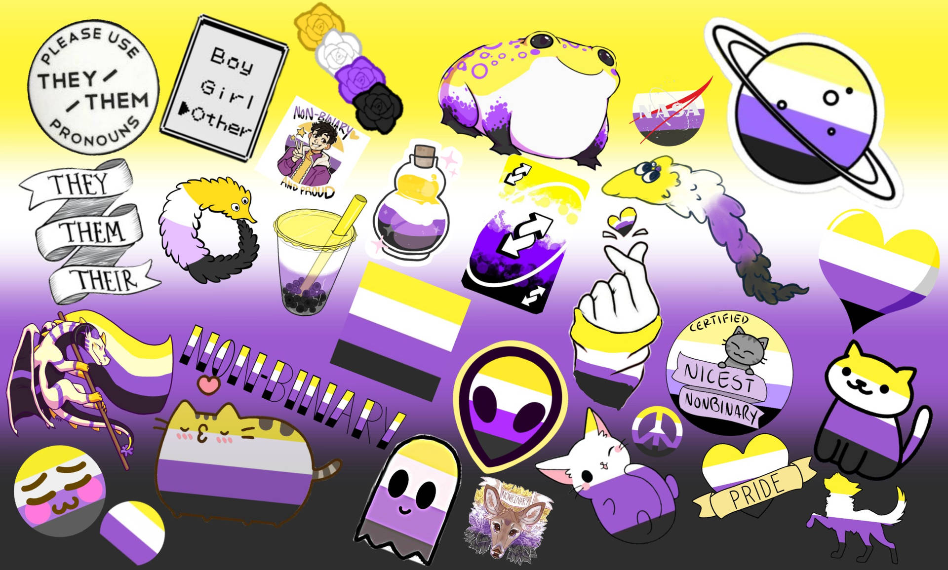 Lgbt Non Binary Aesthetic Wallpaper