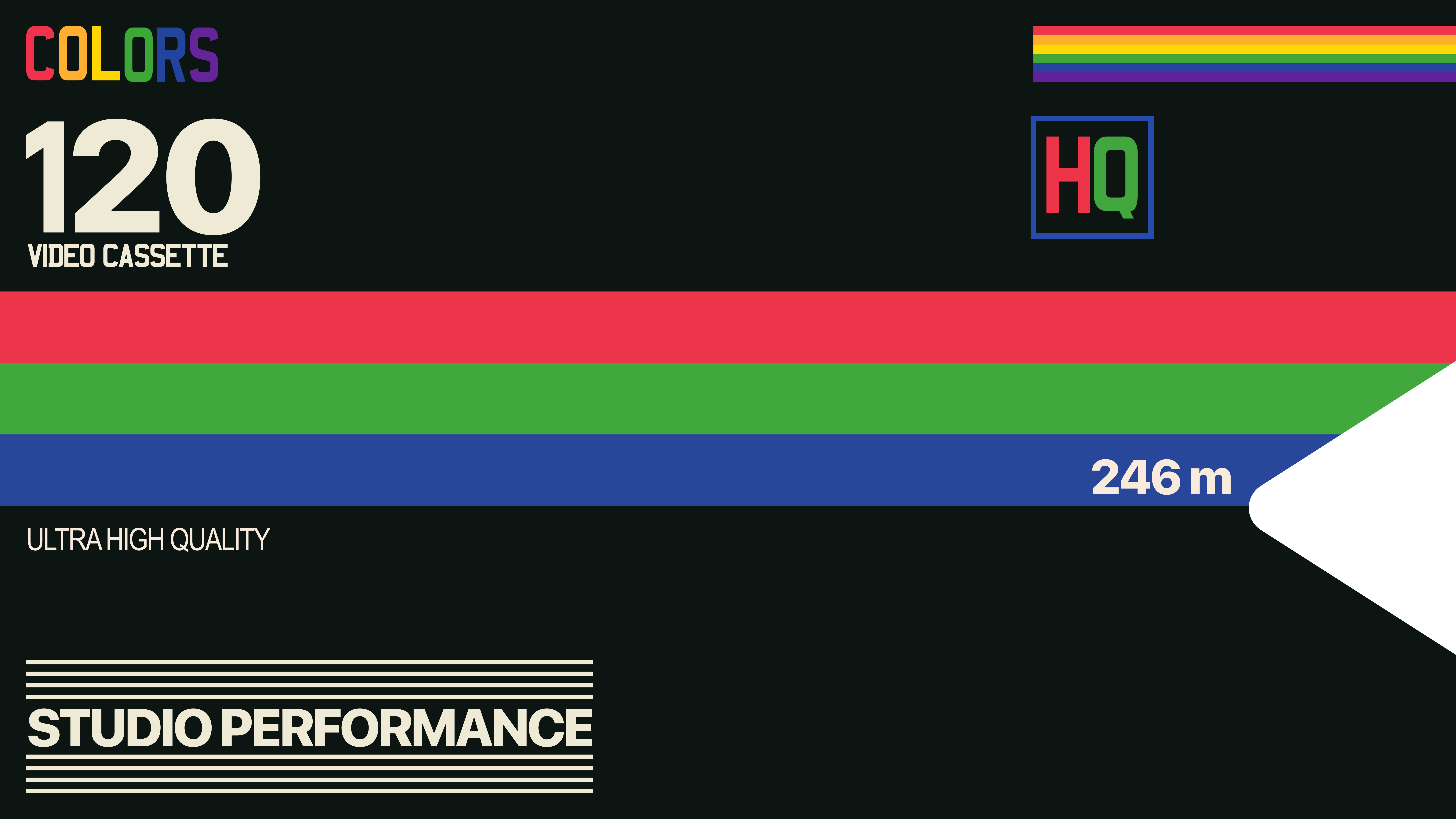 VHS, video tape, colorful, Retro style