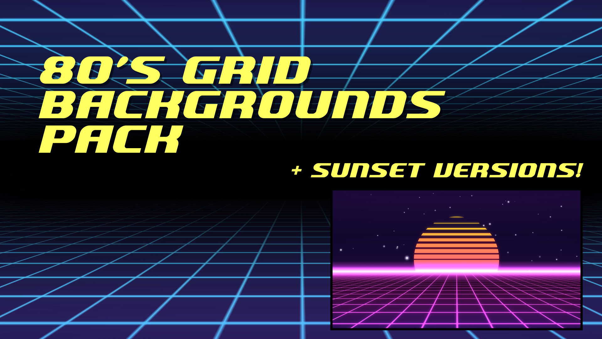 80s VHS Grid Background