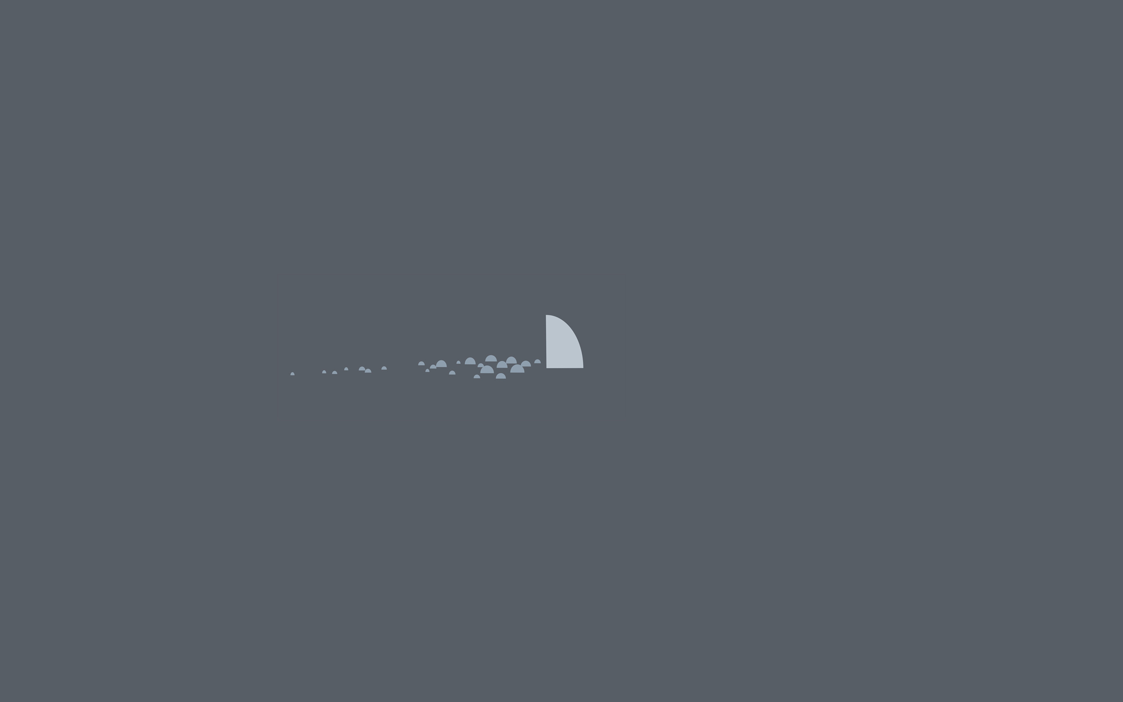Minimal Simple Shark Sea Illust Art