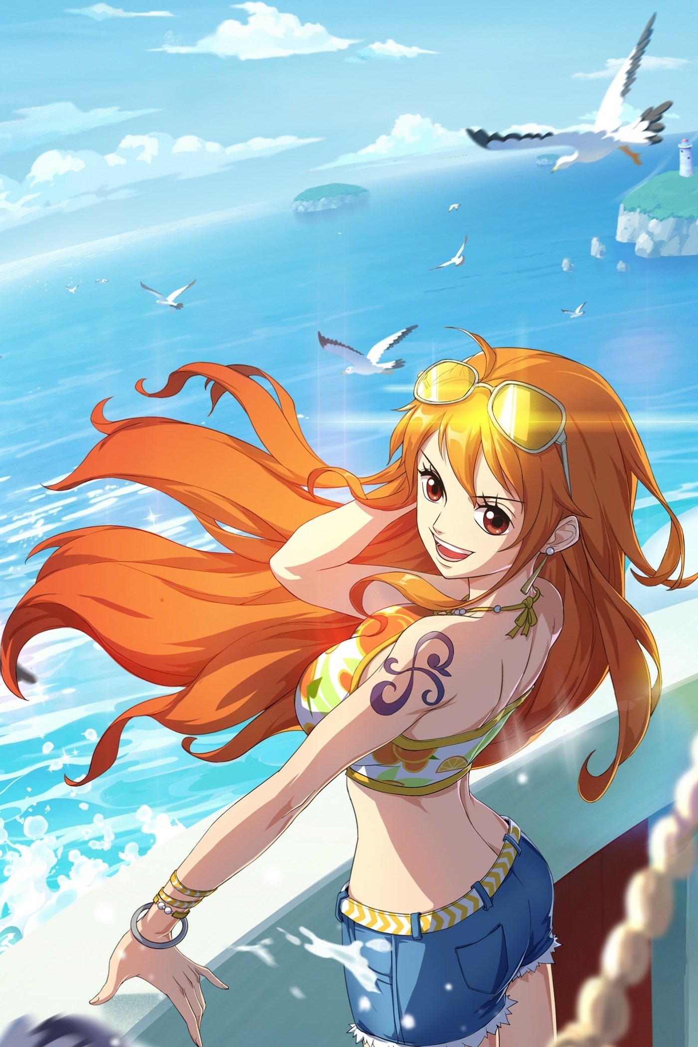 Nami (One Piece) Phone Wallpaper