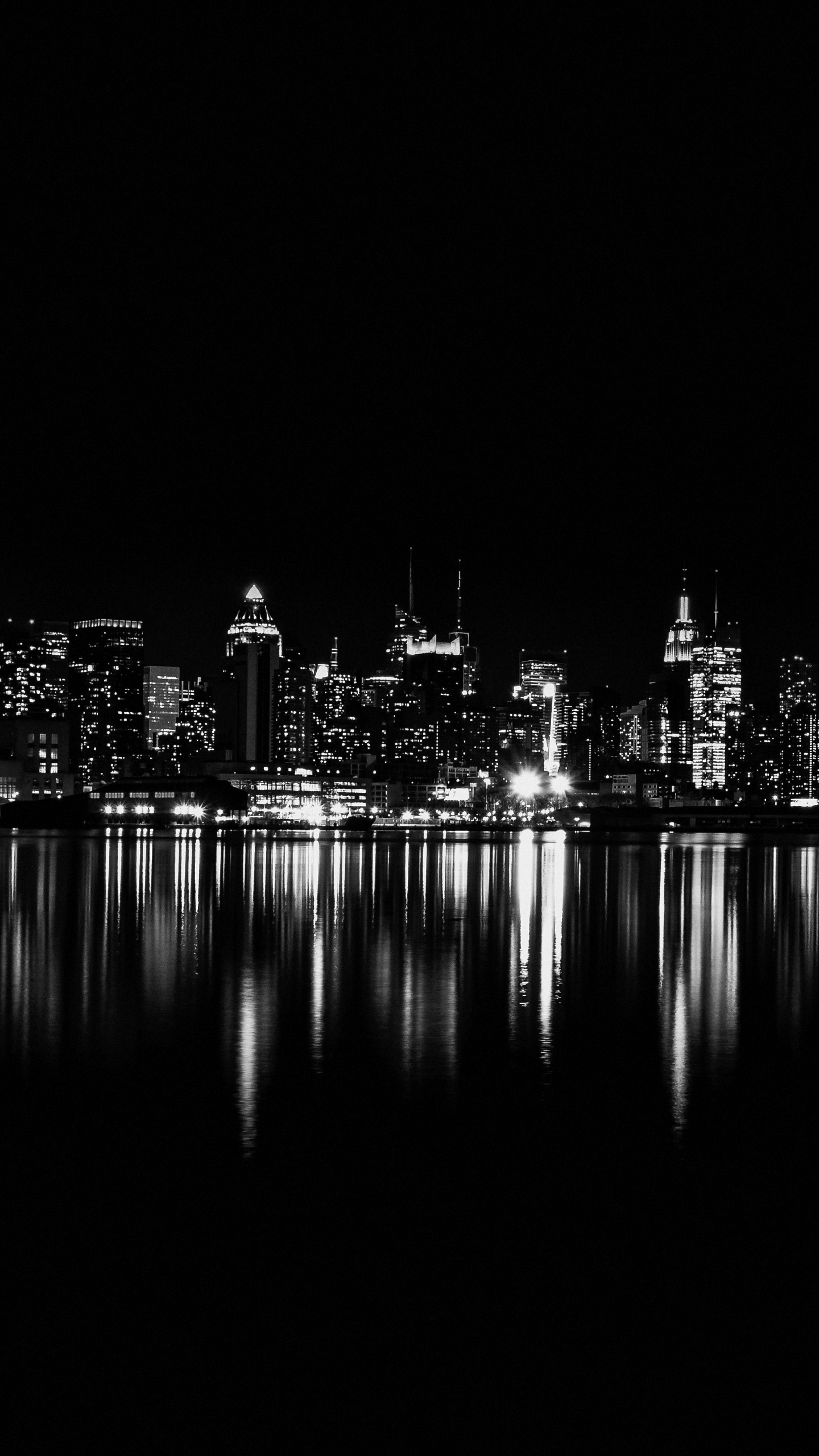 New York Wallpaper 4K, 5K, Night City, Dark aesthetic