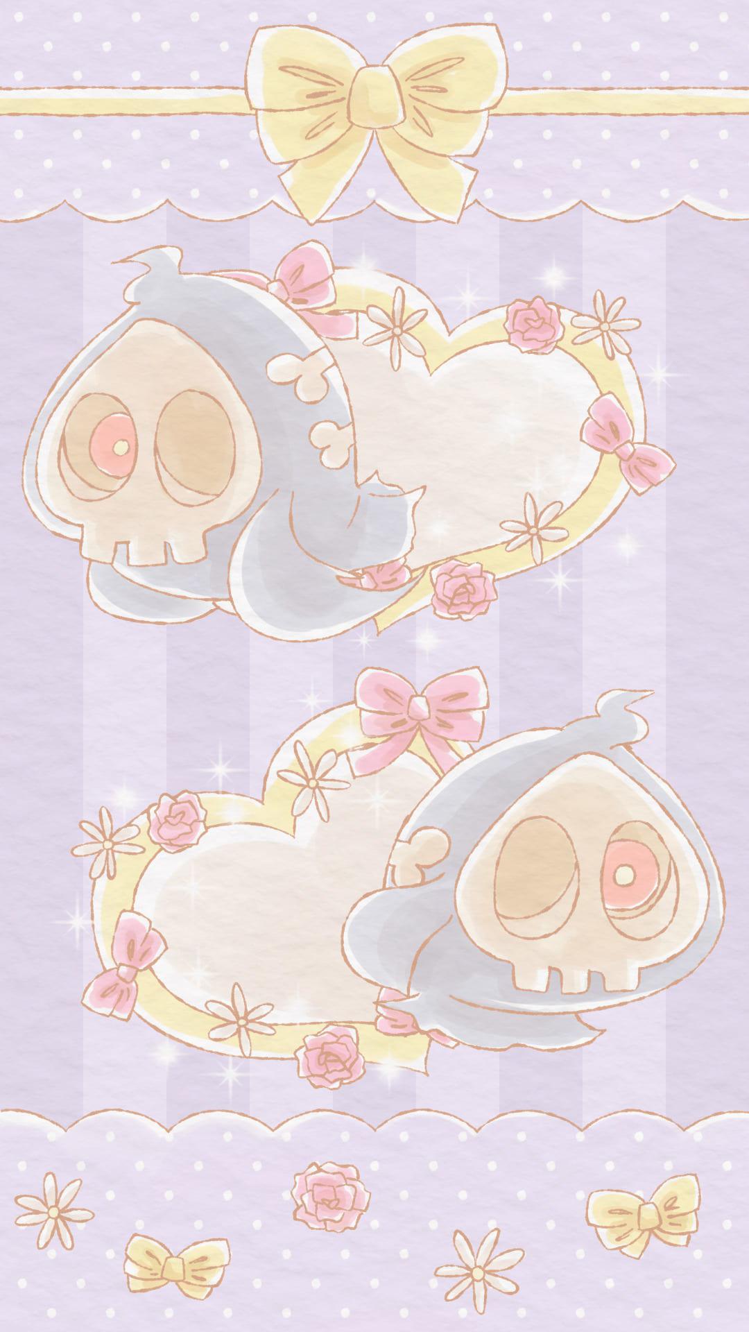 Cute & pastel spooky ghost. Mobile
