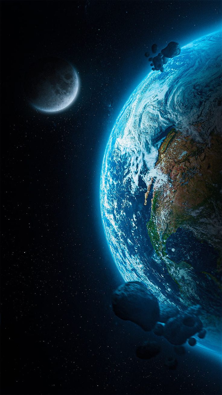 Planet Earth, Amoled, Earth, Moon