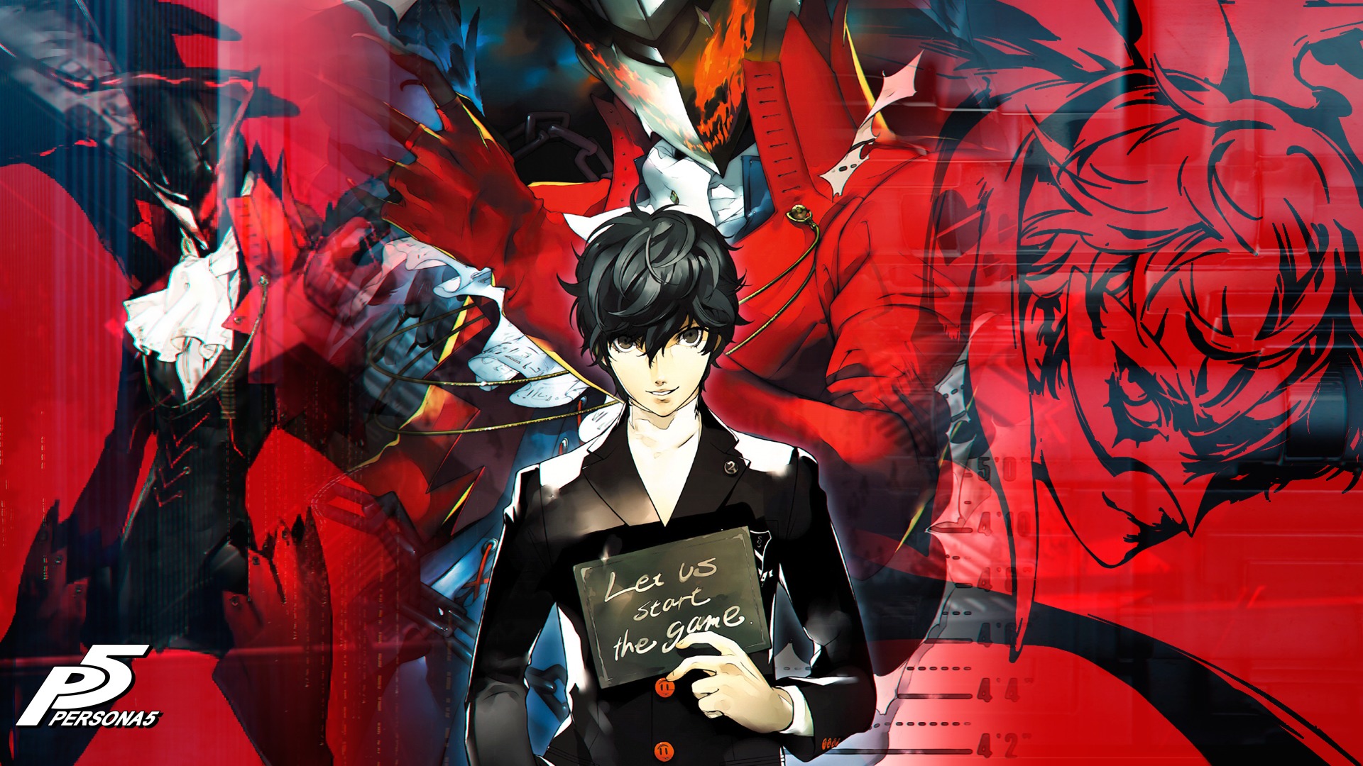 Wallpaper plate, guy, art, Shin Megami