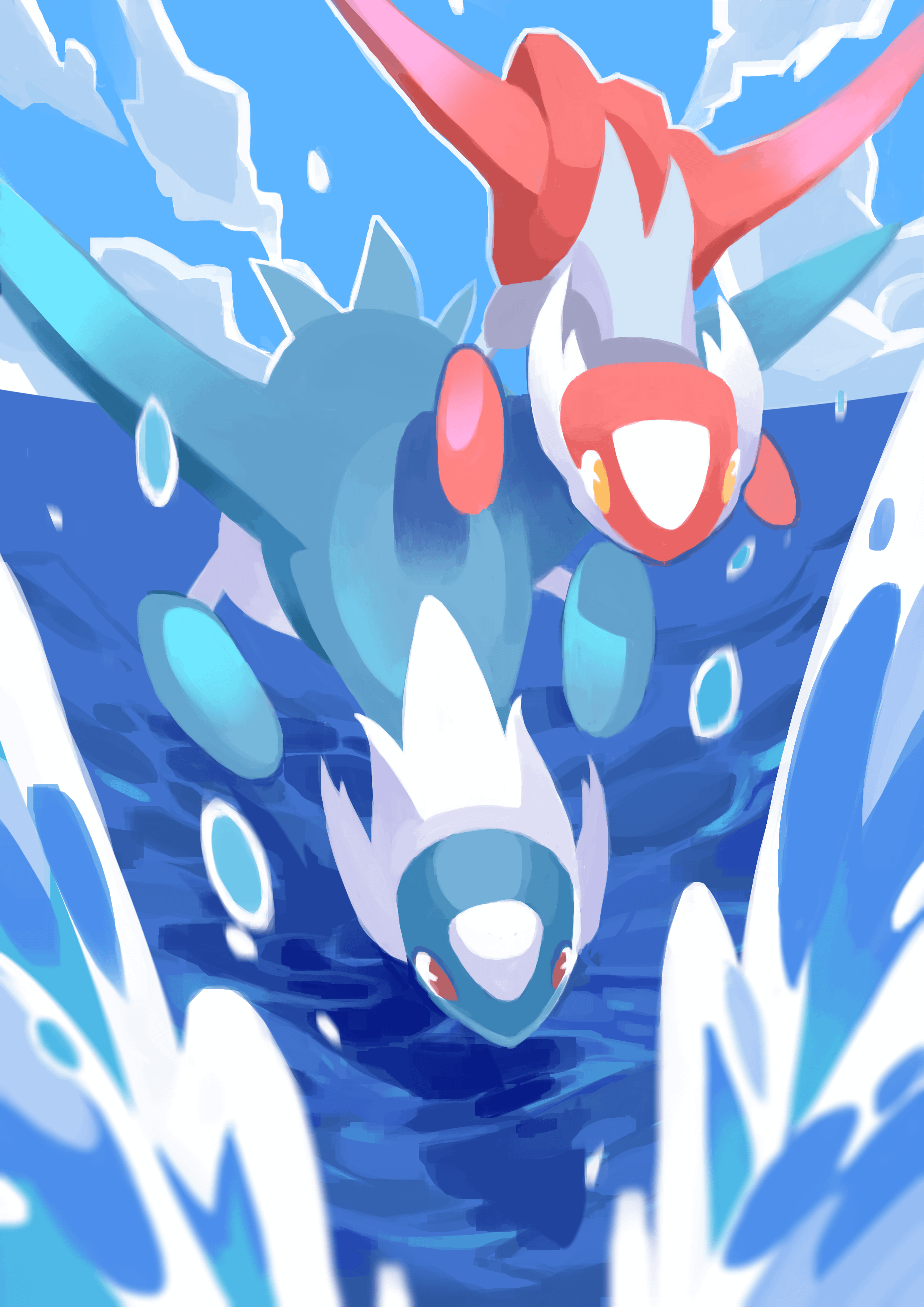Latios Latias Phone Wallpaper