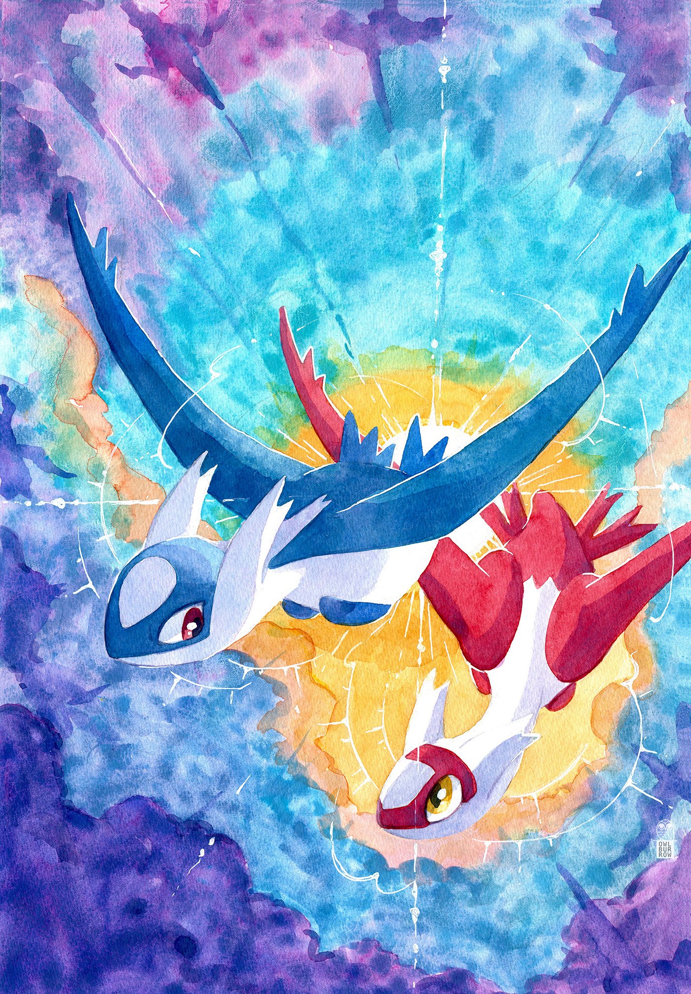 Latios & Latias Print · Owl Burrow