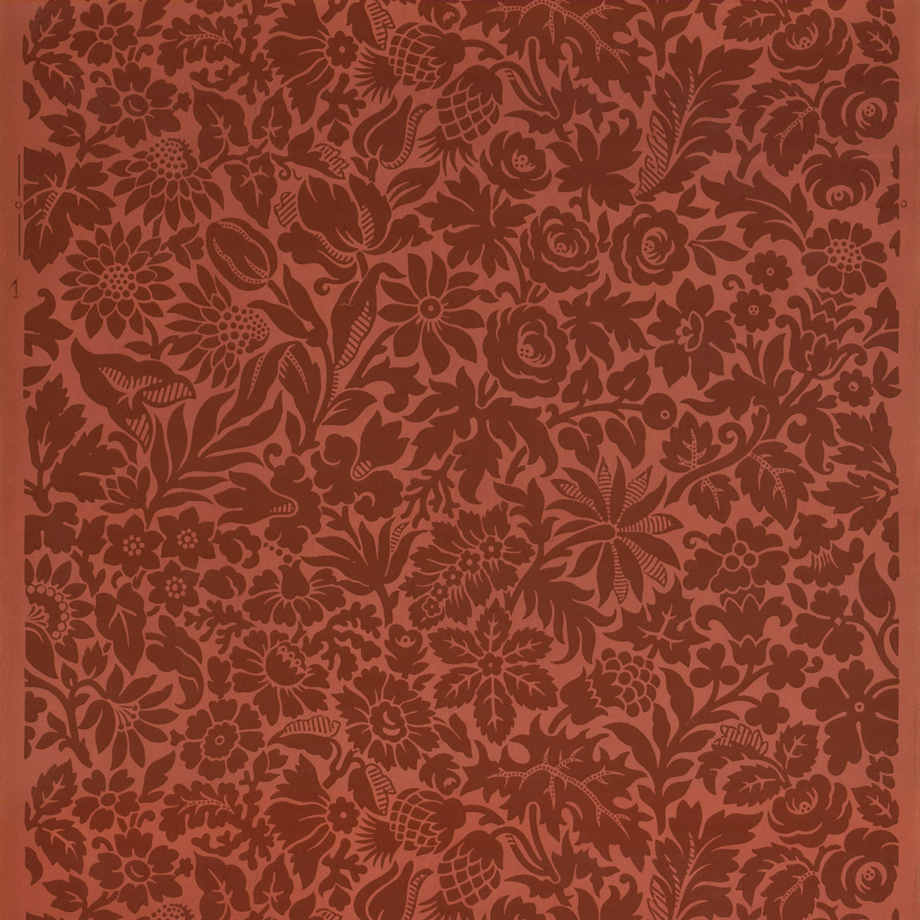 Antique Wallpaper Remnant