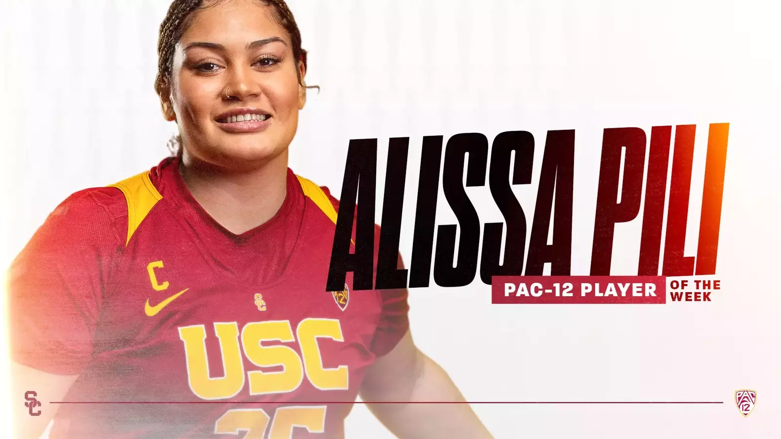 USC's Alissa Pili Named Pac 12 Women's