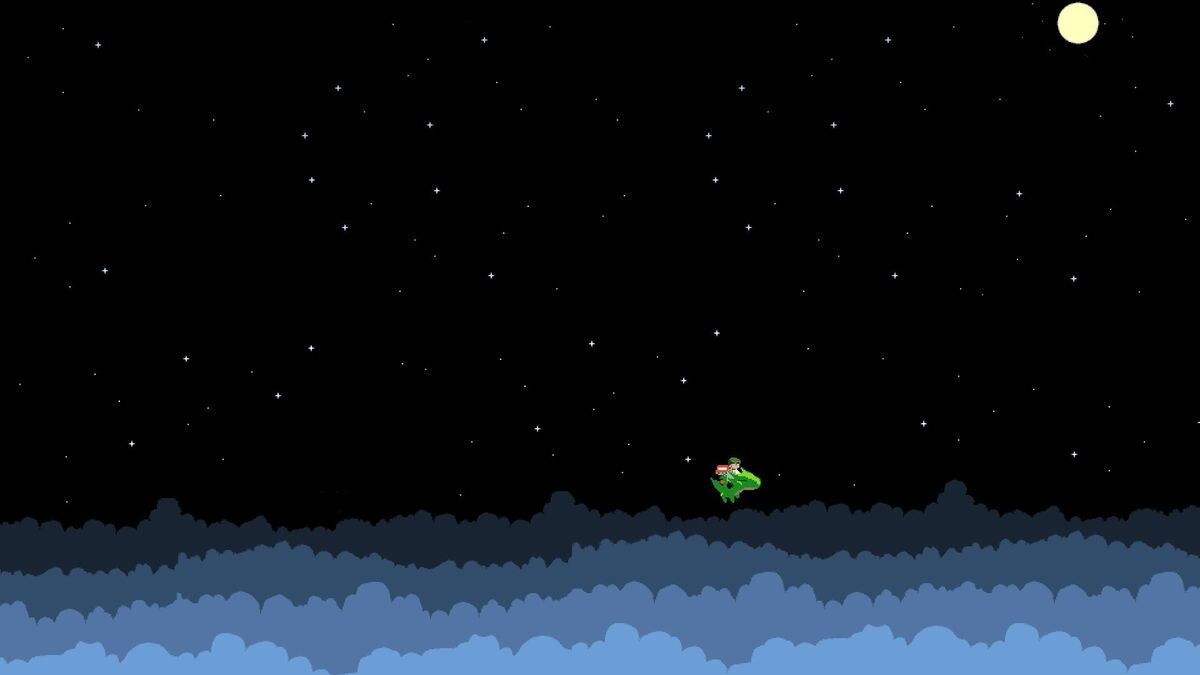Anime pixels pixel art 8bit moon stars