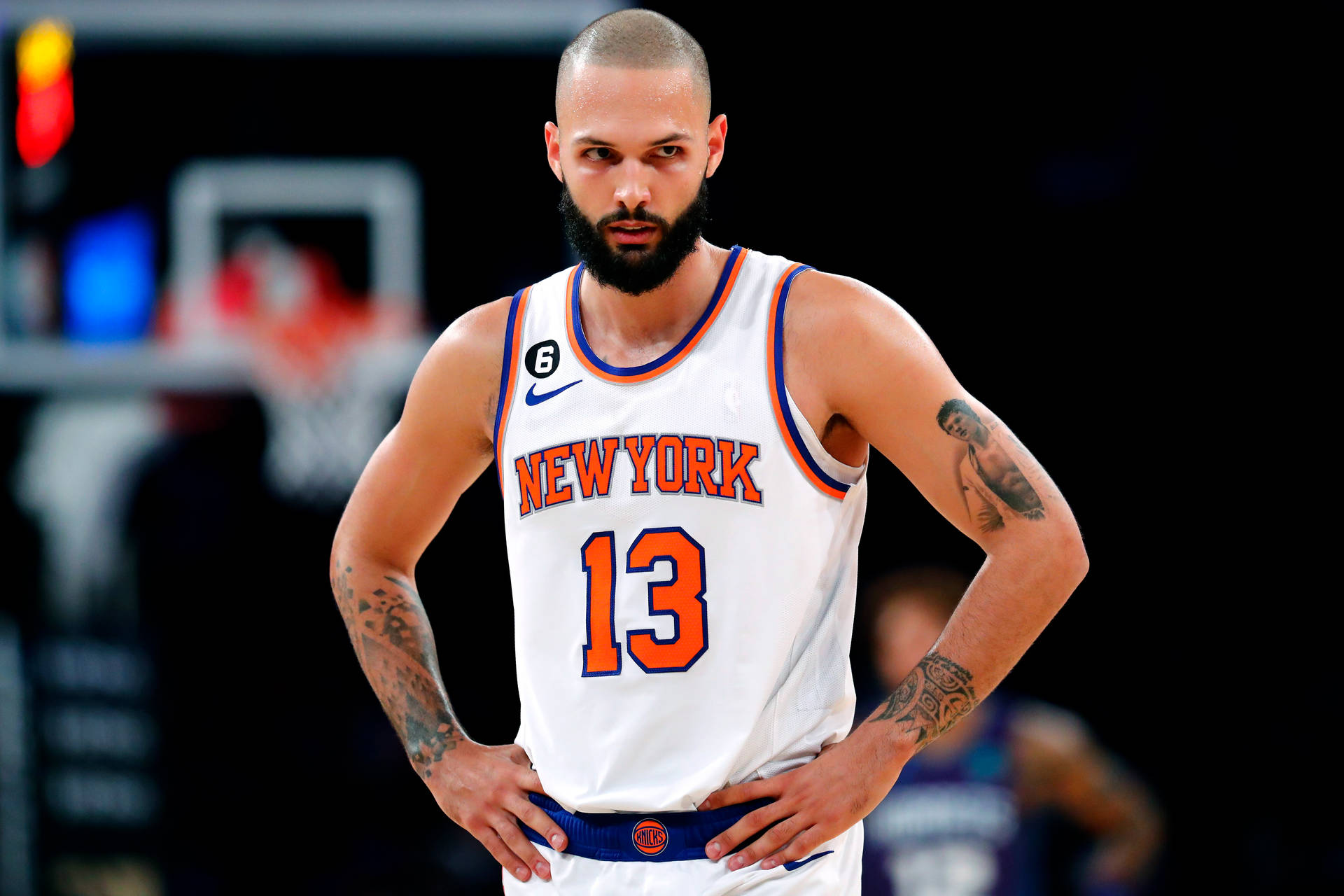 Caption: Intense Evan Fournier During A