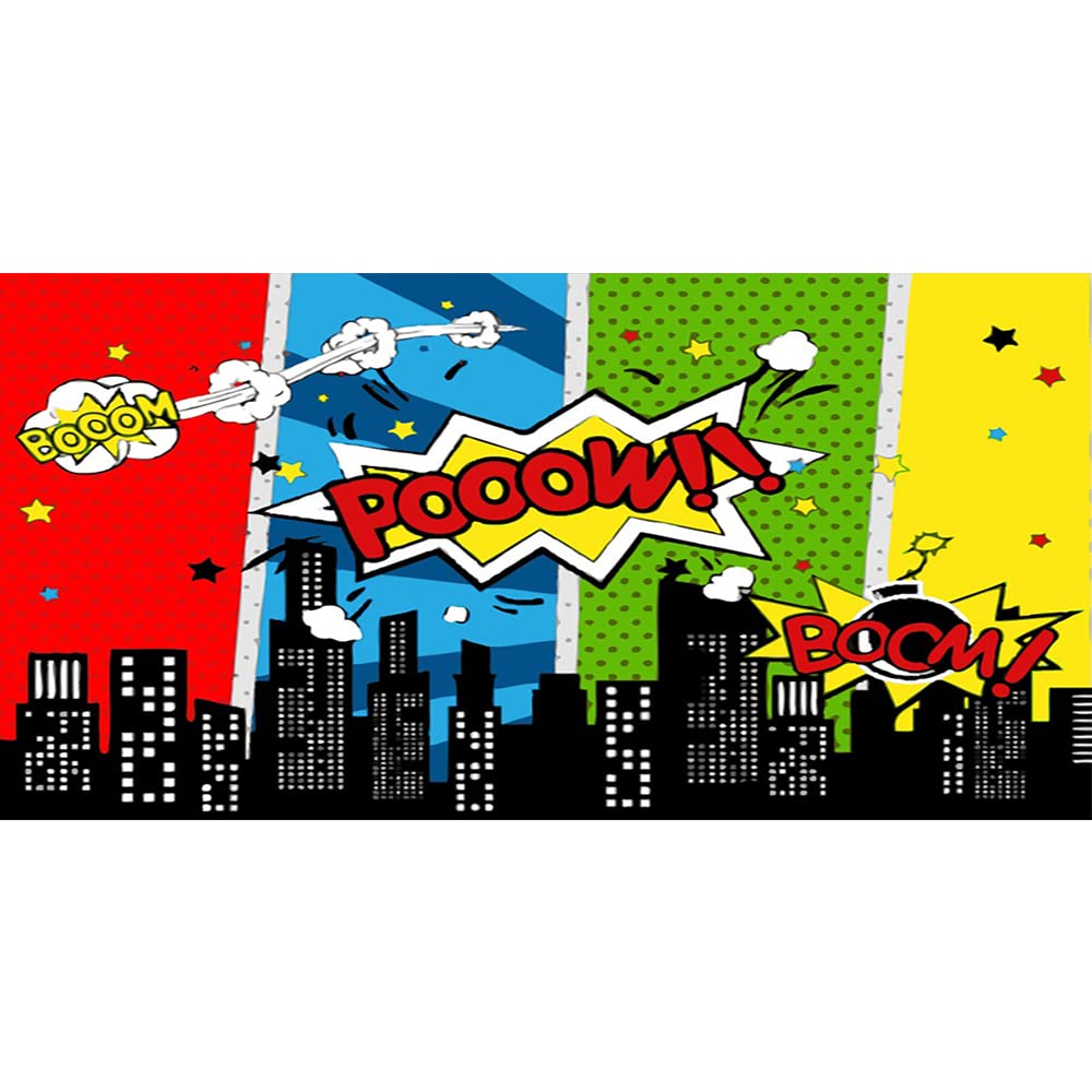 YongFoto 10x5ft Super City Backdrop