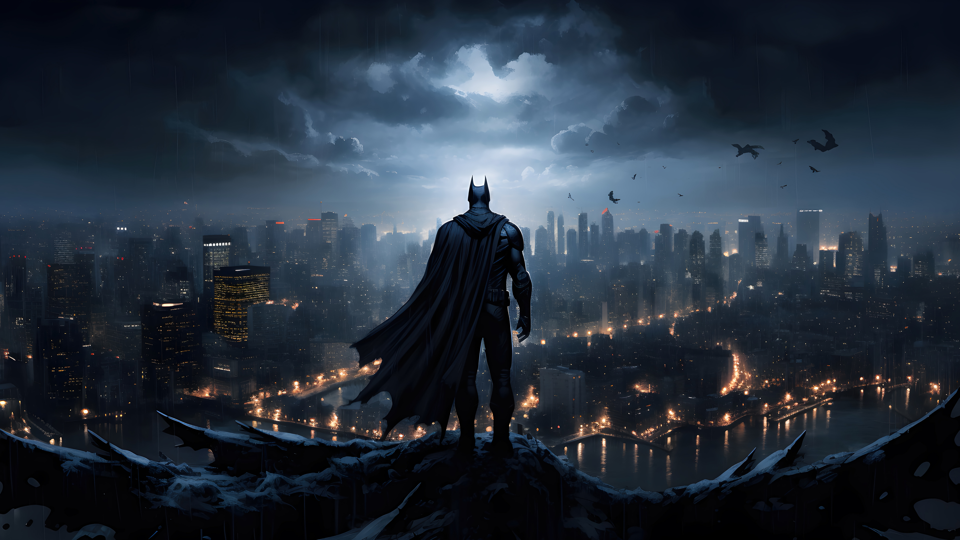 Batman Gotham City Wallpaper 4K HD PC