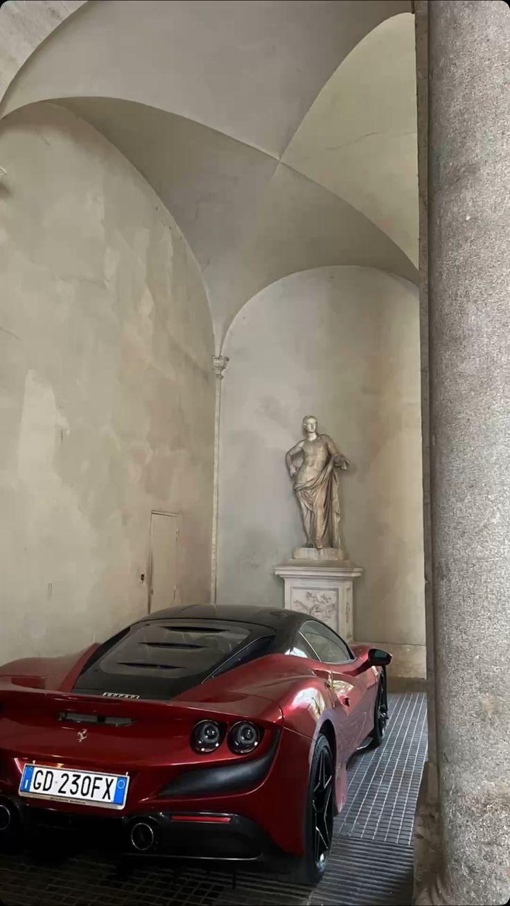 Ferrari F8 Tributo. Rome, Italy. Old