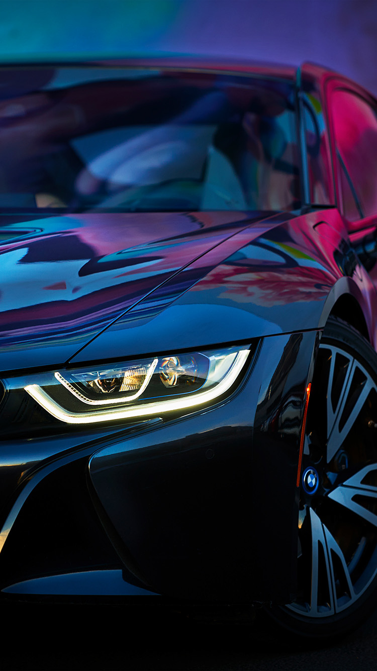 Bmw Rainbow Blue Purple Car Art
