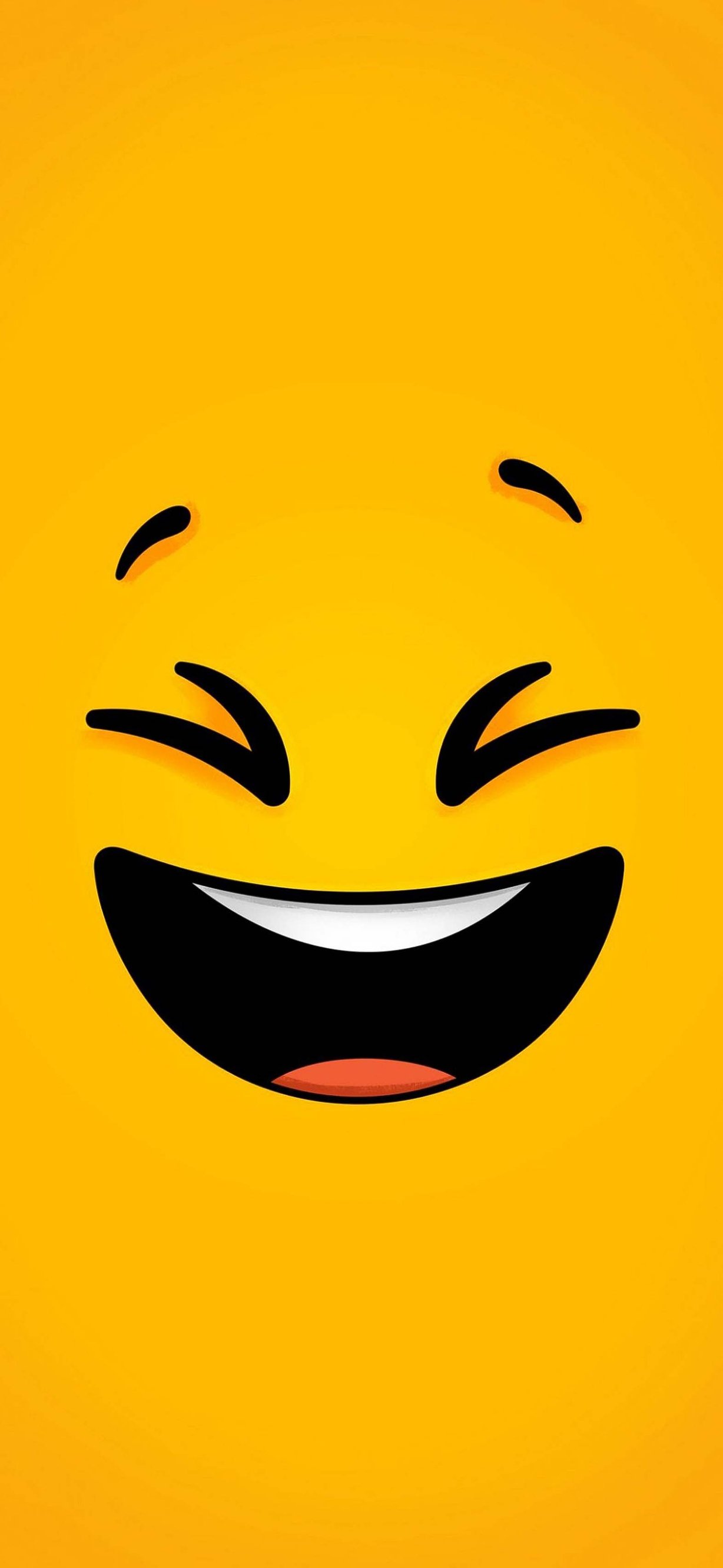 Yellow Face 4K Wallpaper for iPhone