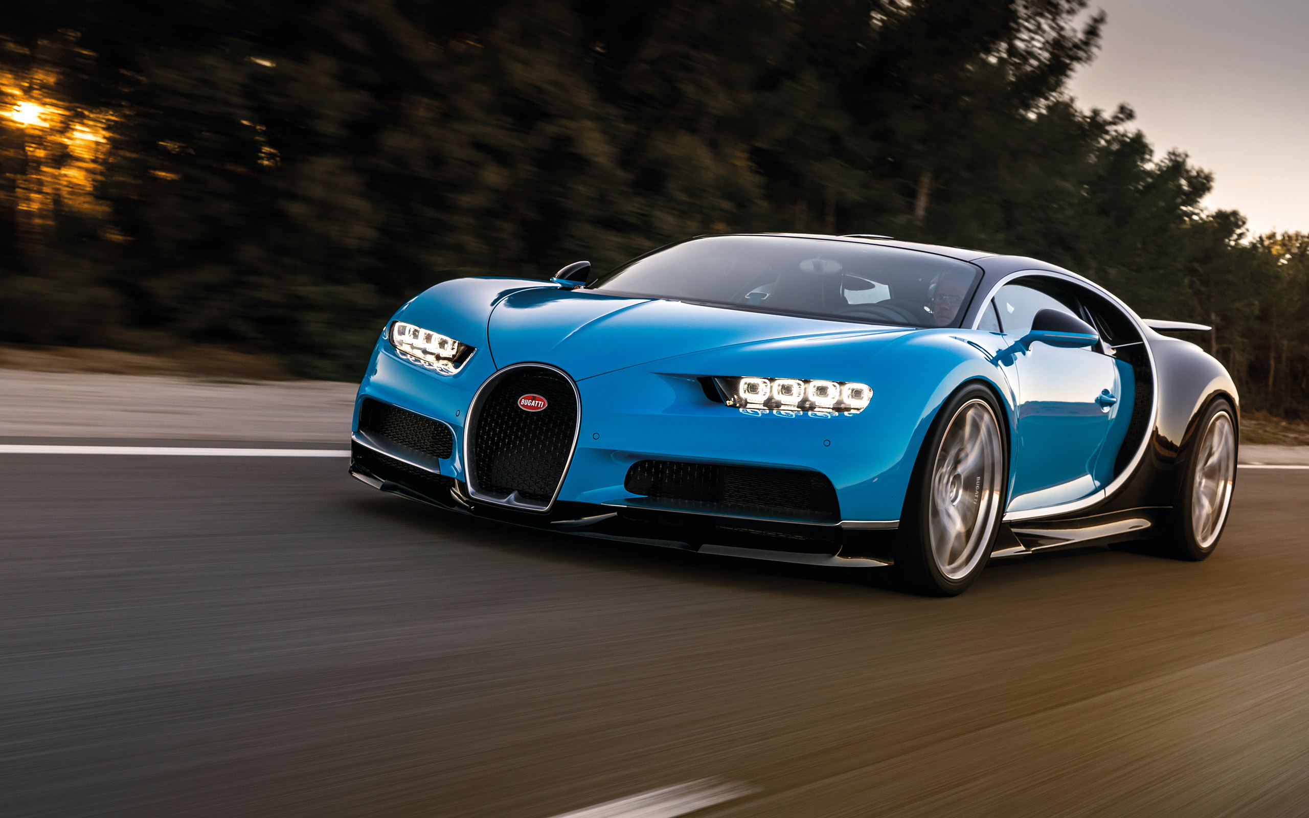 Bugatti Chiron Motion Blur Wallpaper, HD