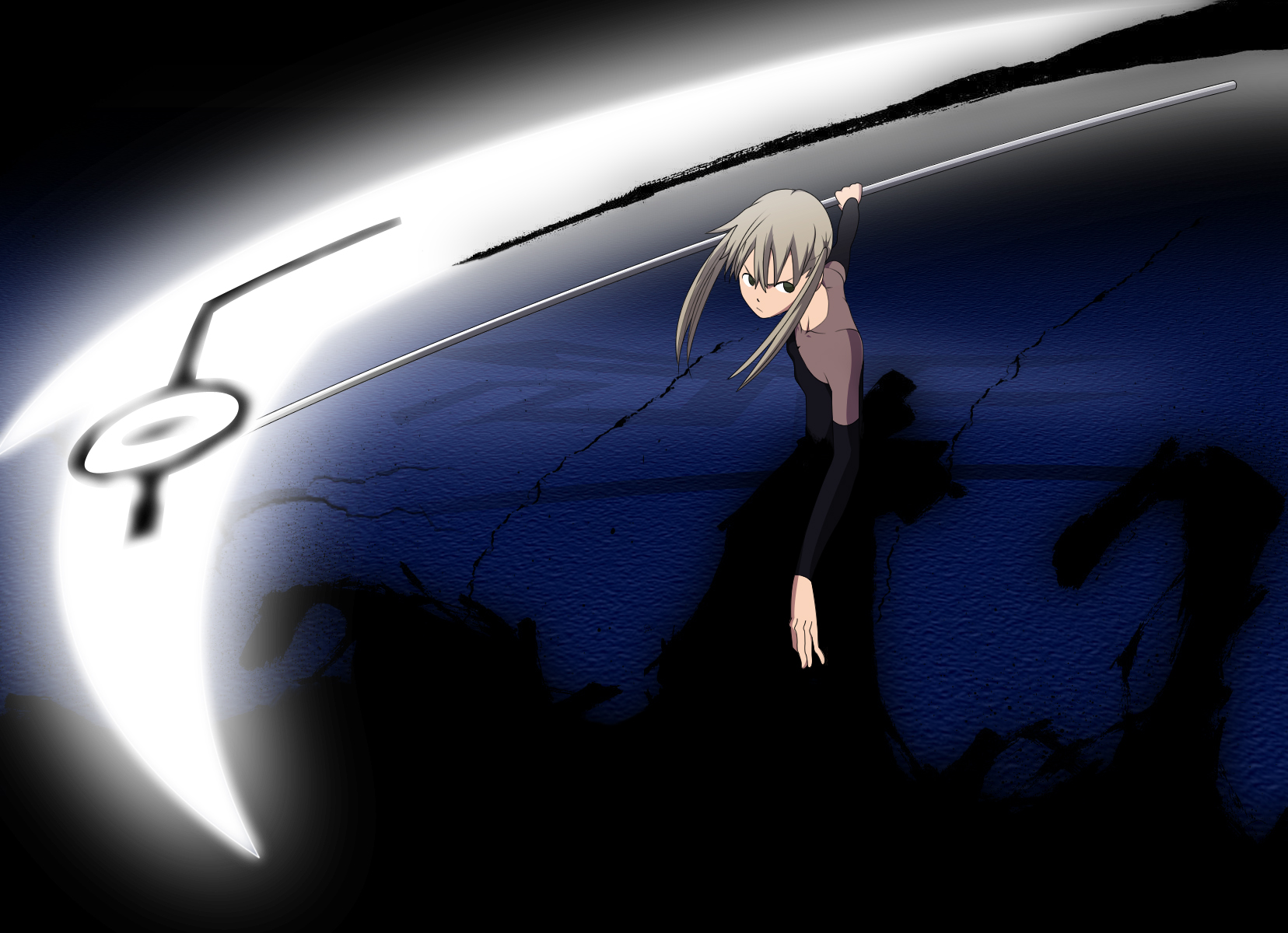 HD Wallpaper of Maka Albarn Wielding a
