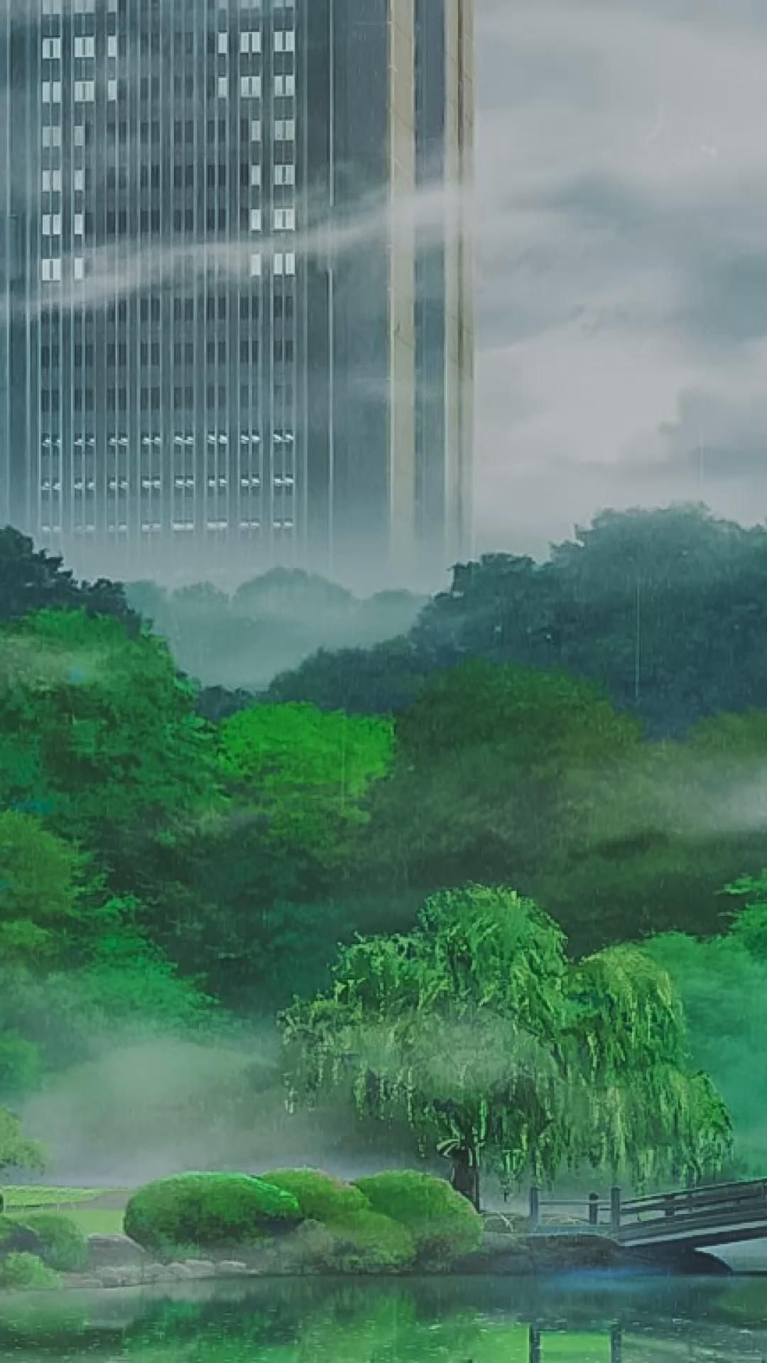 anime wallpaper (the garden of words)