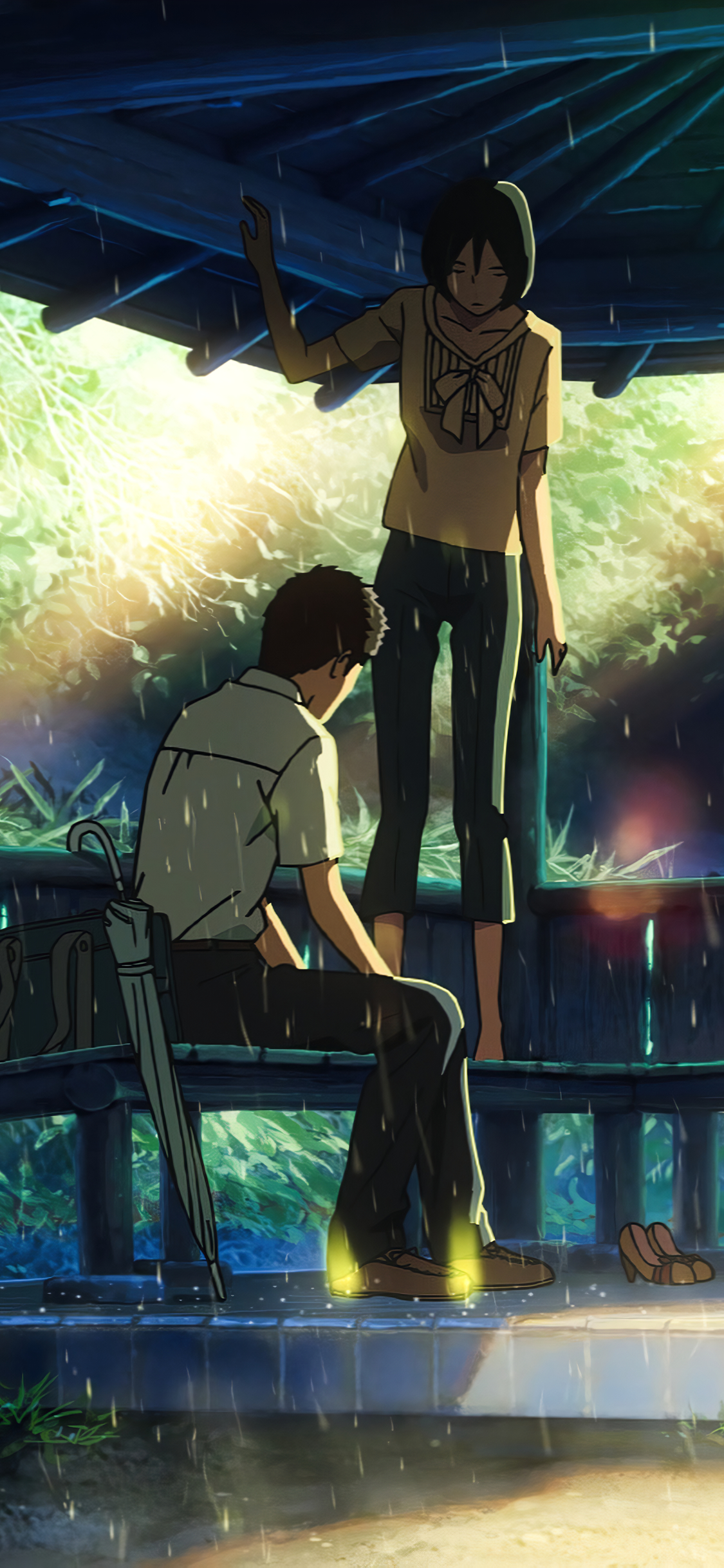 Mobile wallpaper: Anime, The Garden Of