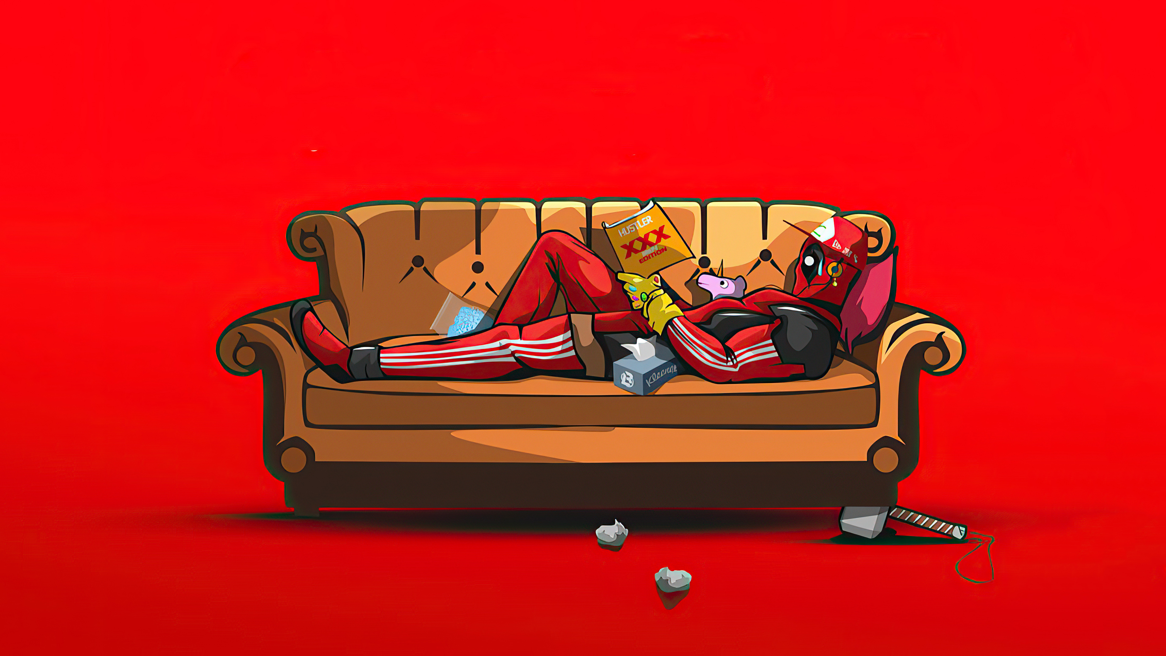 Deadpool Chilling Wallpaper, HD
