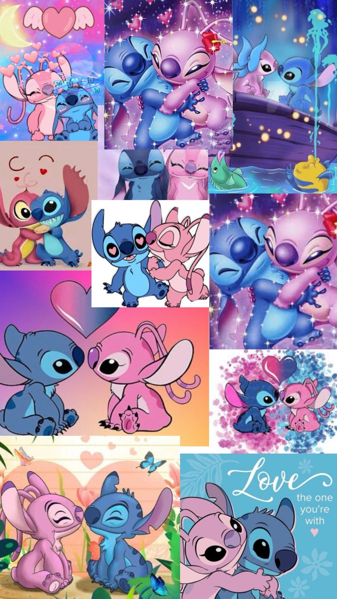 Stitch and angel wallpaper